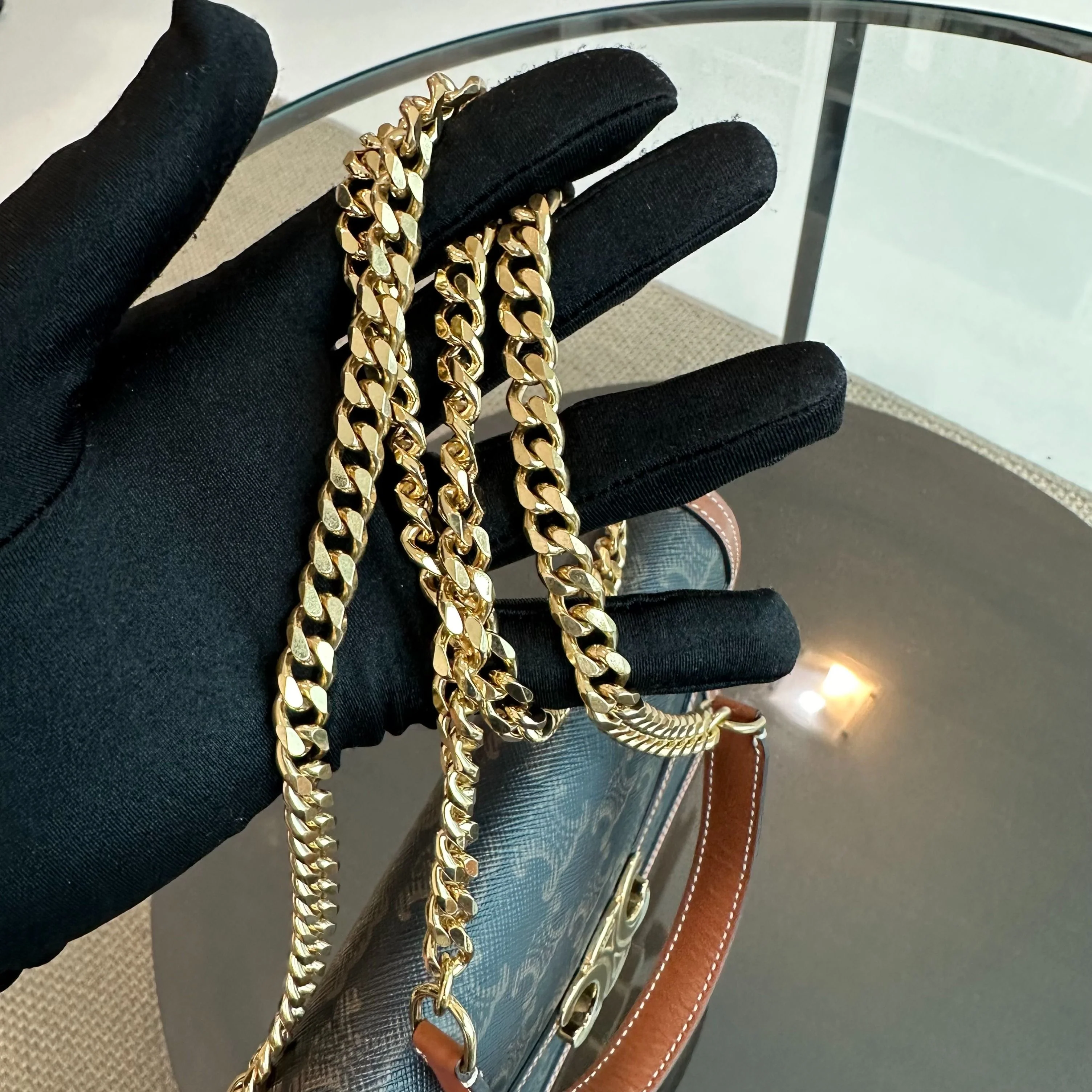 *Full Set* Celine Triomphe Envelope WOC Wallet On Chain Coated Canvas - Best Luxury Designers