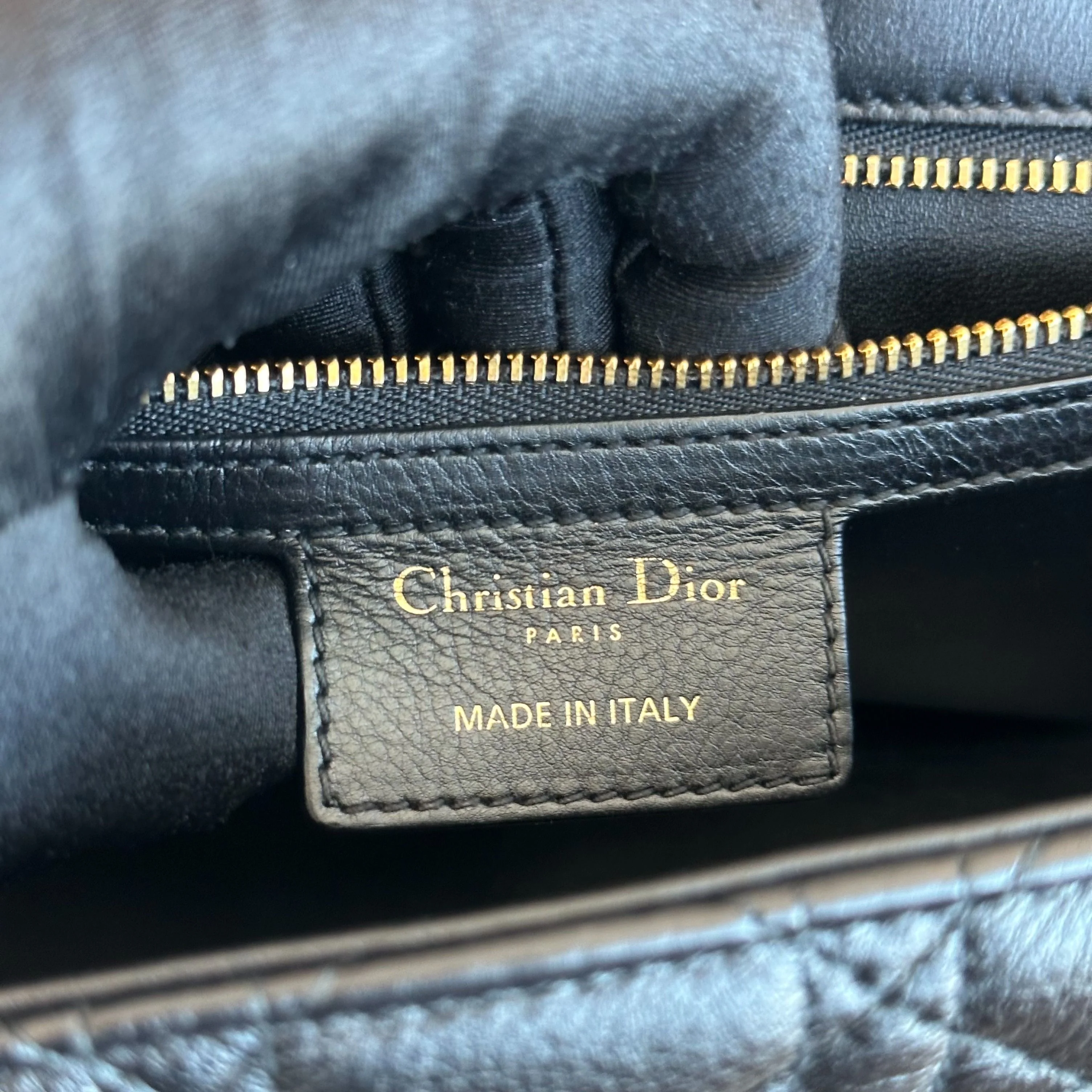 *Full Set, Receipt, 2022* Dior Caro Large Cannage Calfskin Black GHW - Best Luxury Designers