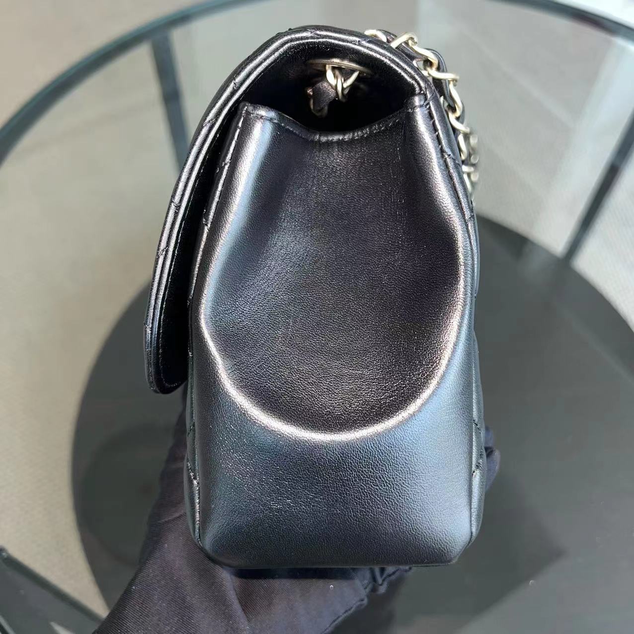 *Full Set Receipt* Chanel Mademoiselle Chic Seasonal Flap Medium 26CM Lambskin Black GHW No 21 - Best Luxury Designers