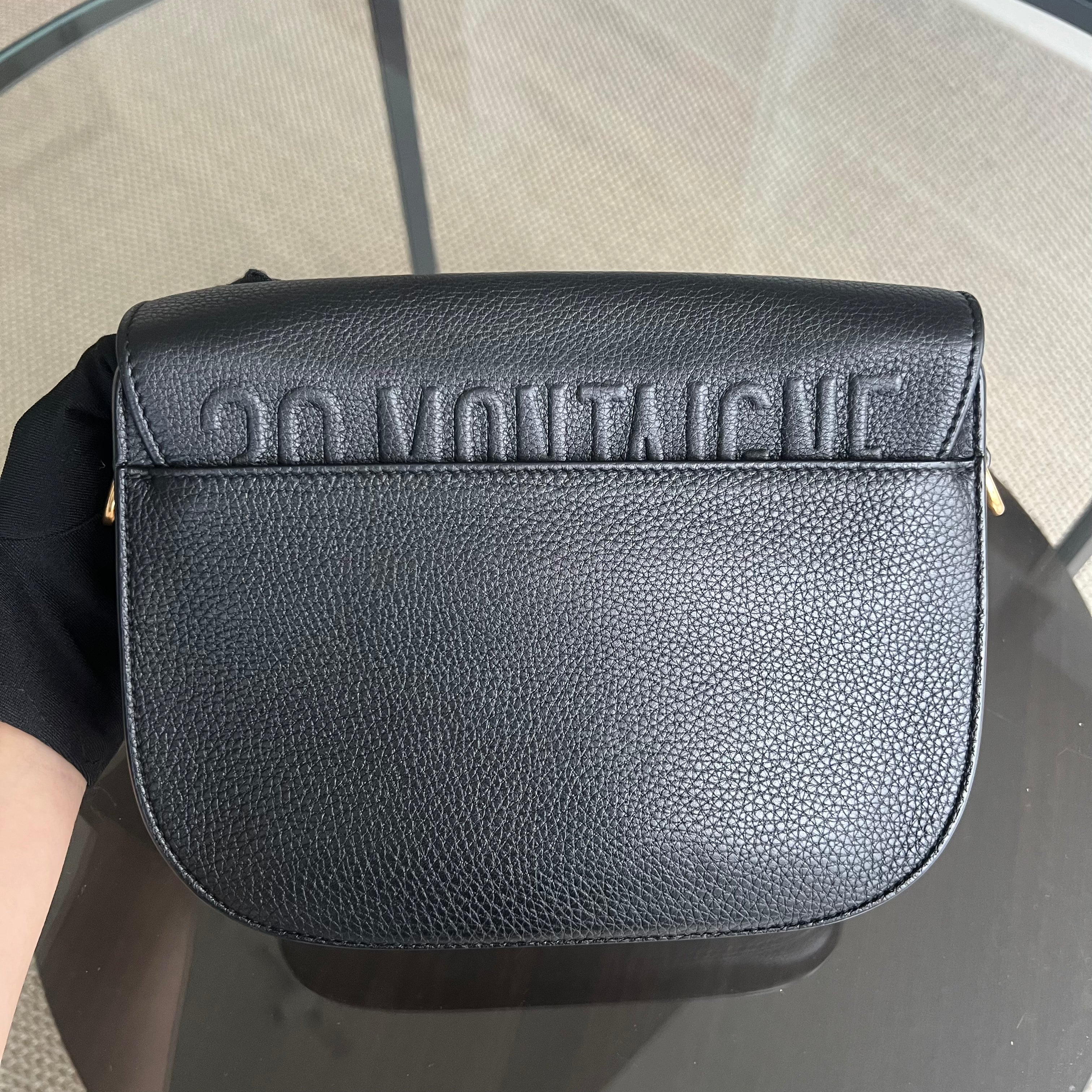 *Full Set, Receipt* Dior Bobby Medium Grained Calfskin Black Golden Hardware - Best Luxury Designers