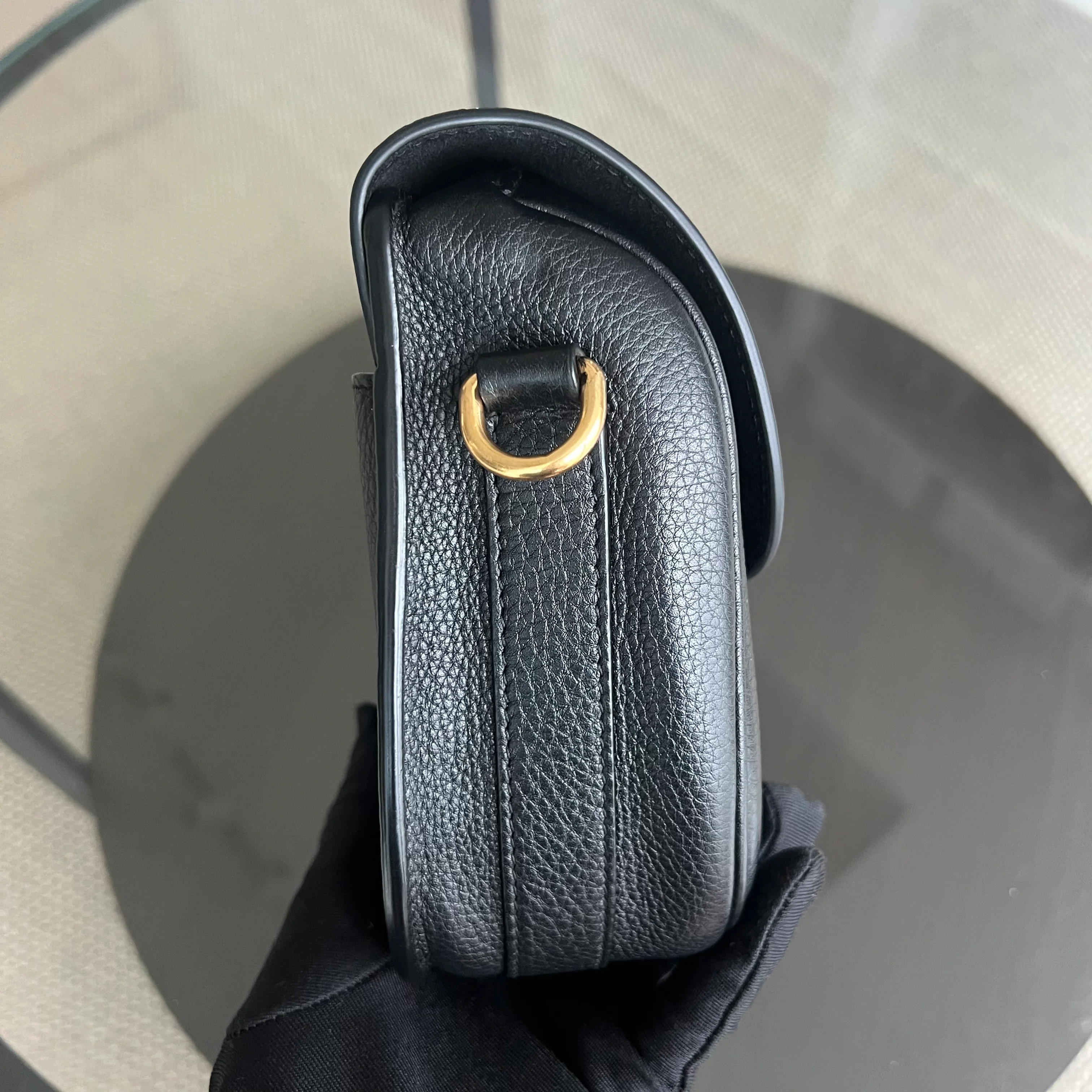 *Full Set, Receipt* Dior Bobby Medium Grained Calfskin Black Golden Hardware - Best Luxury Designers