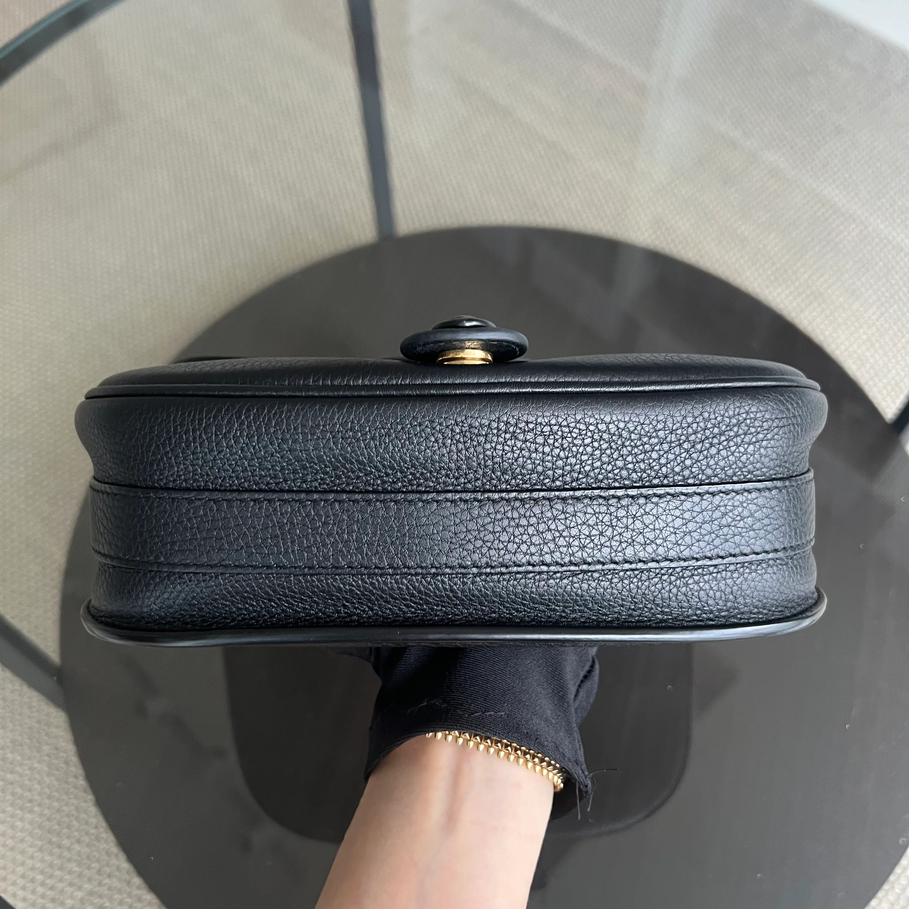 *Full Set, Receipt* Dior Bobby Medium Grained Calfskin Black Golden Hardware - Best Luxury Designers