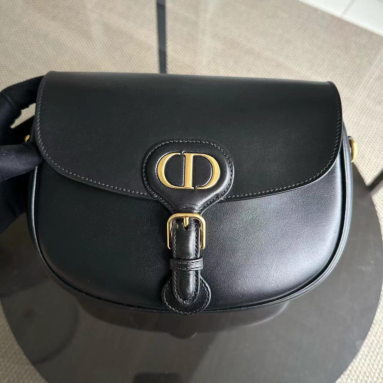 *Full Set, Receipt* Dior Bobby Medium Smooth Calfskin Black GHW - Best Luxury Designers