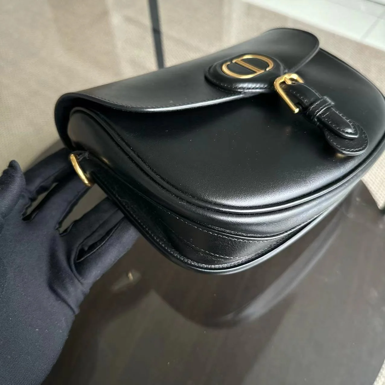 *Full Set, Receipt* Dior Bobby Medium Smooth Calfskin Black GHW - Best Luxury Designers