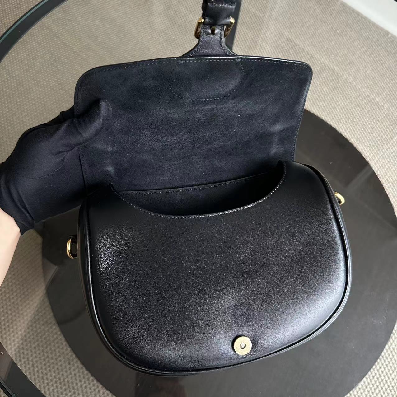 *Full Set, Receipt* Dior Bobby Medium Smooth Calfskin Black GHW - Best Luxury Designers