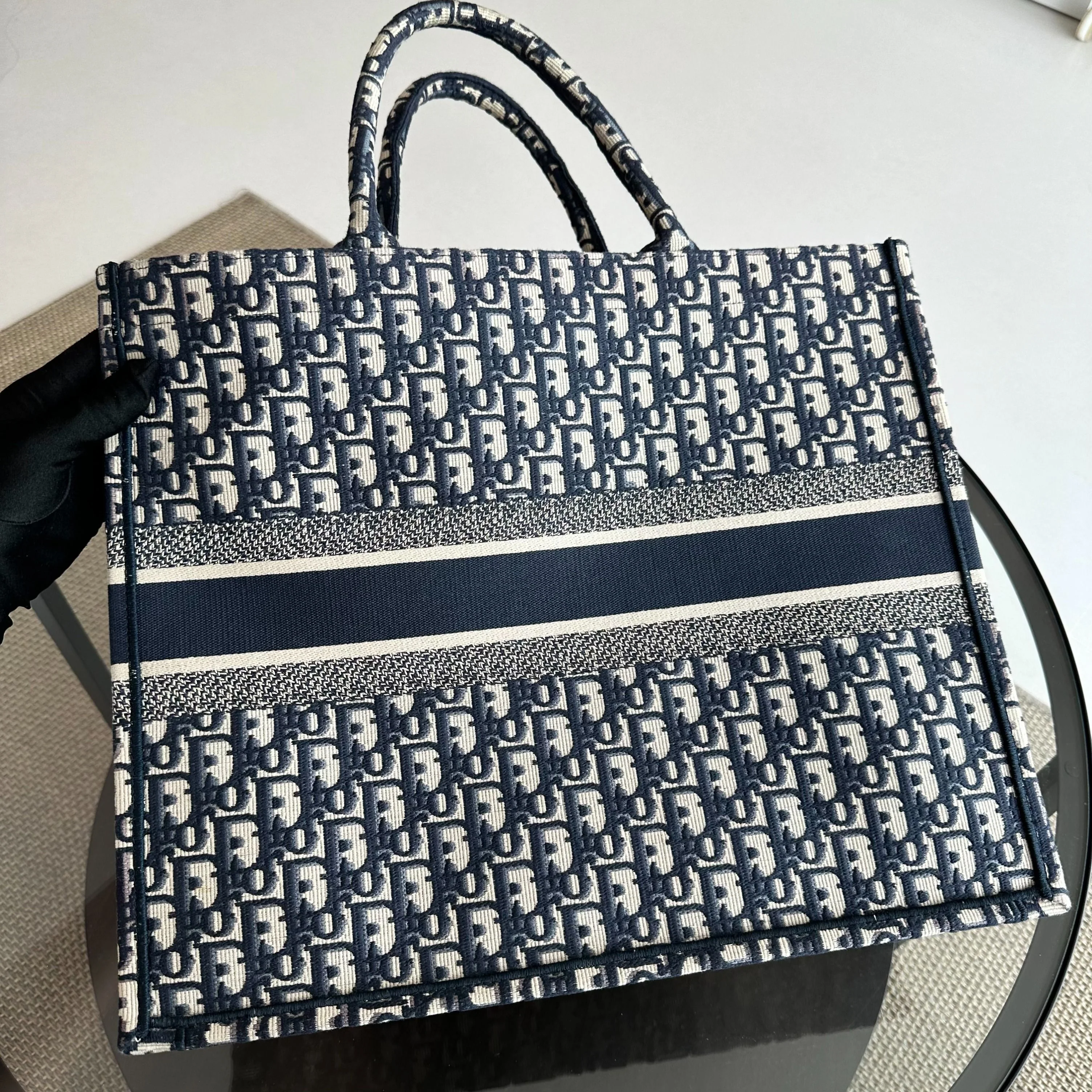 *Full Set, Receipt* Dior Book Tote Large Oblique Canvas Bag - Best Luxury Designers