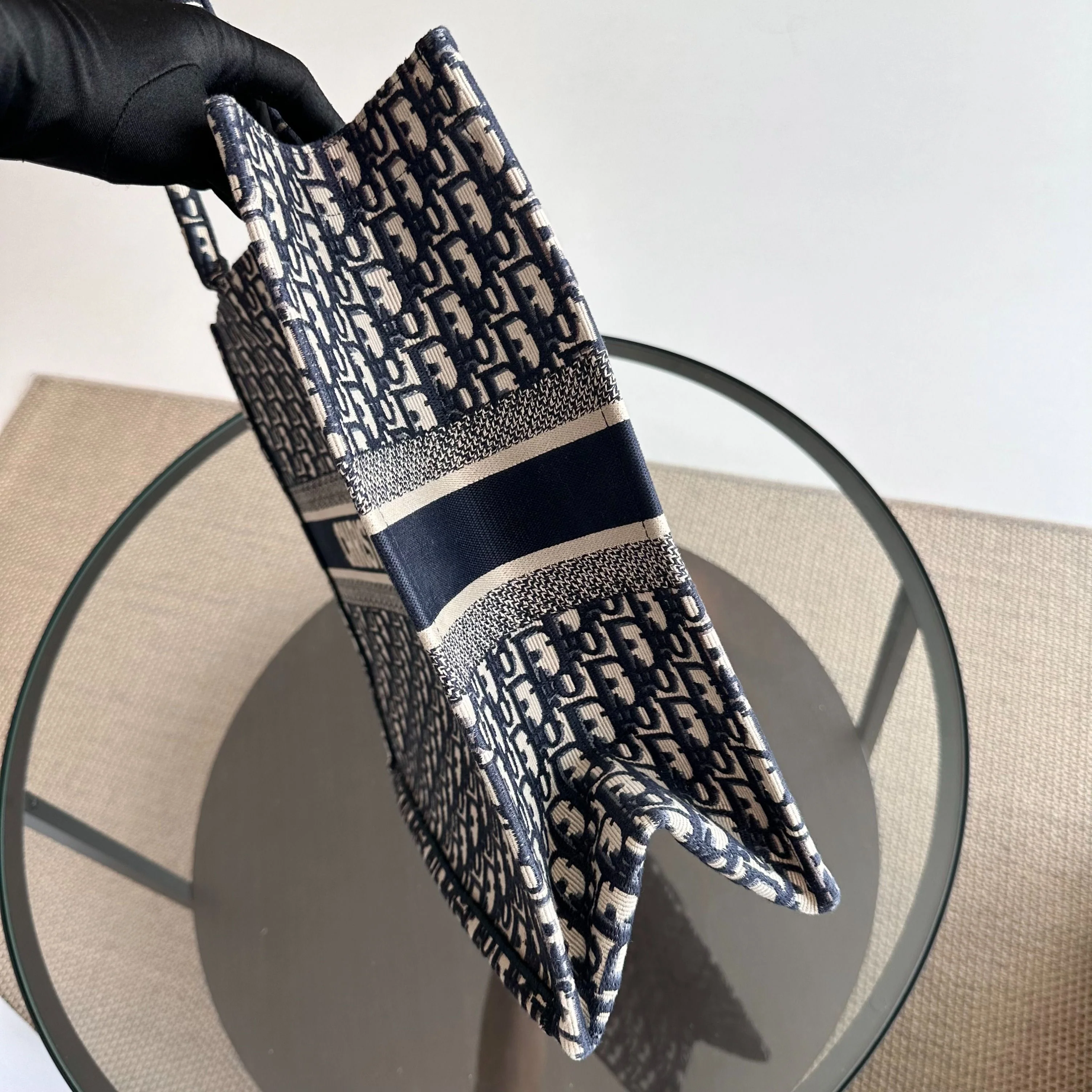 *Full Set, Receipt* Dior Book Tote Large Oblique Canvas Bag - Best Luxury Designers