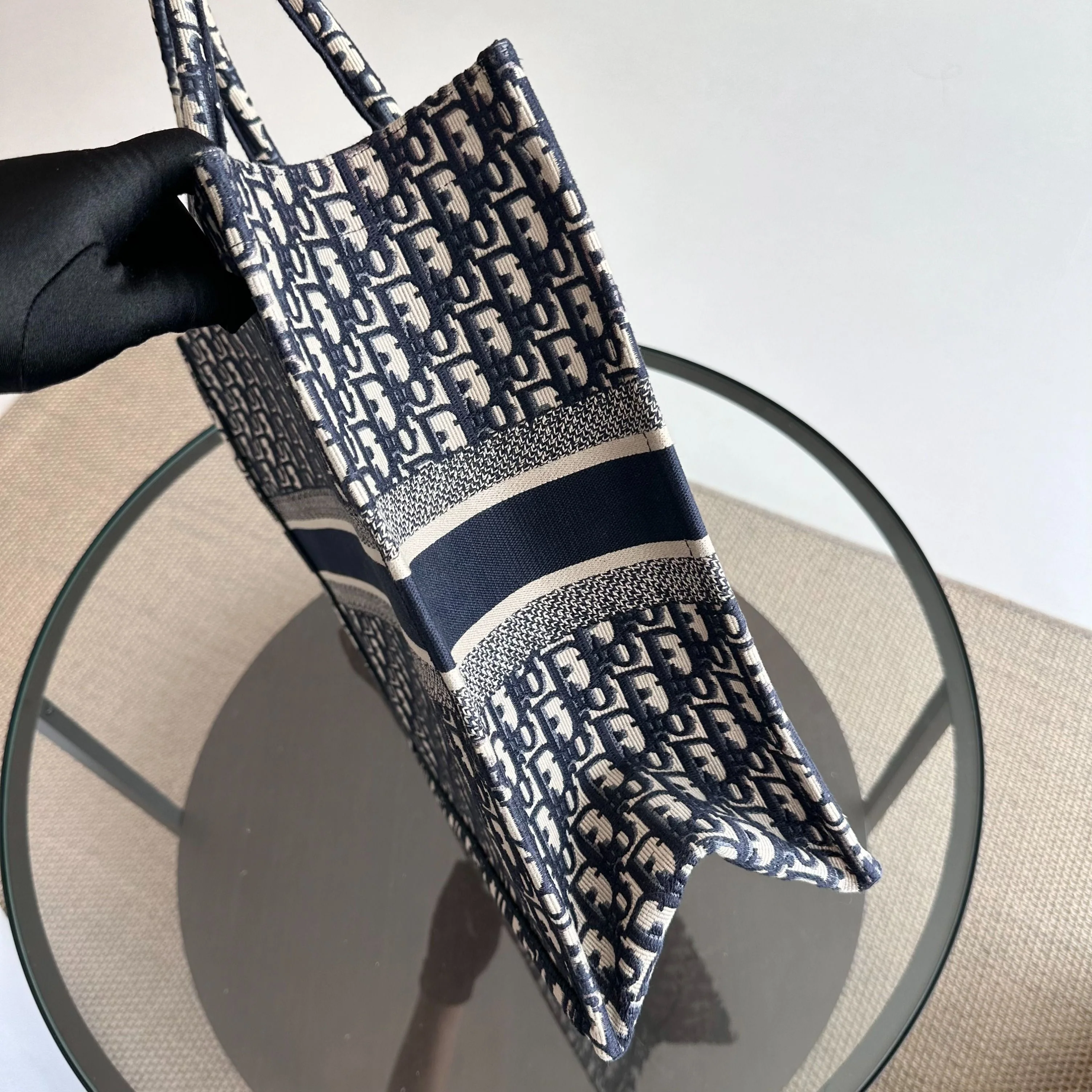 *Full Set, Receipt* Dior Book Tote Large Oblique Canvas Bag - Best Luxury Designers