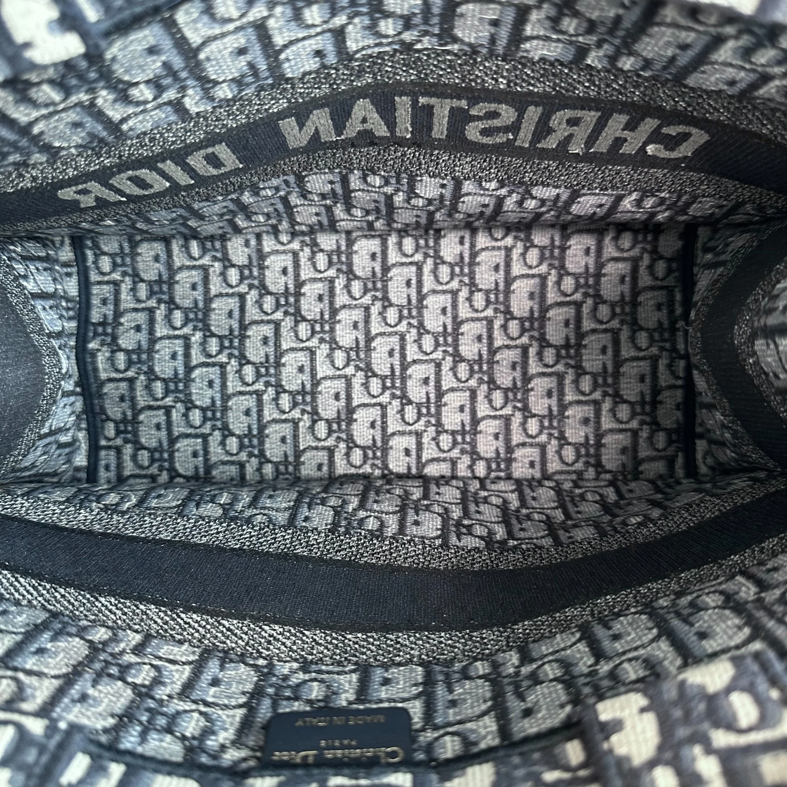 *Full Set, Receipt* Dior Book Tote Medium Oblique Canvas Blue - Best Luxury Designers