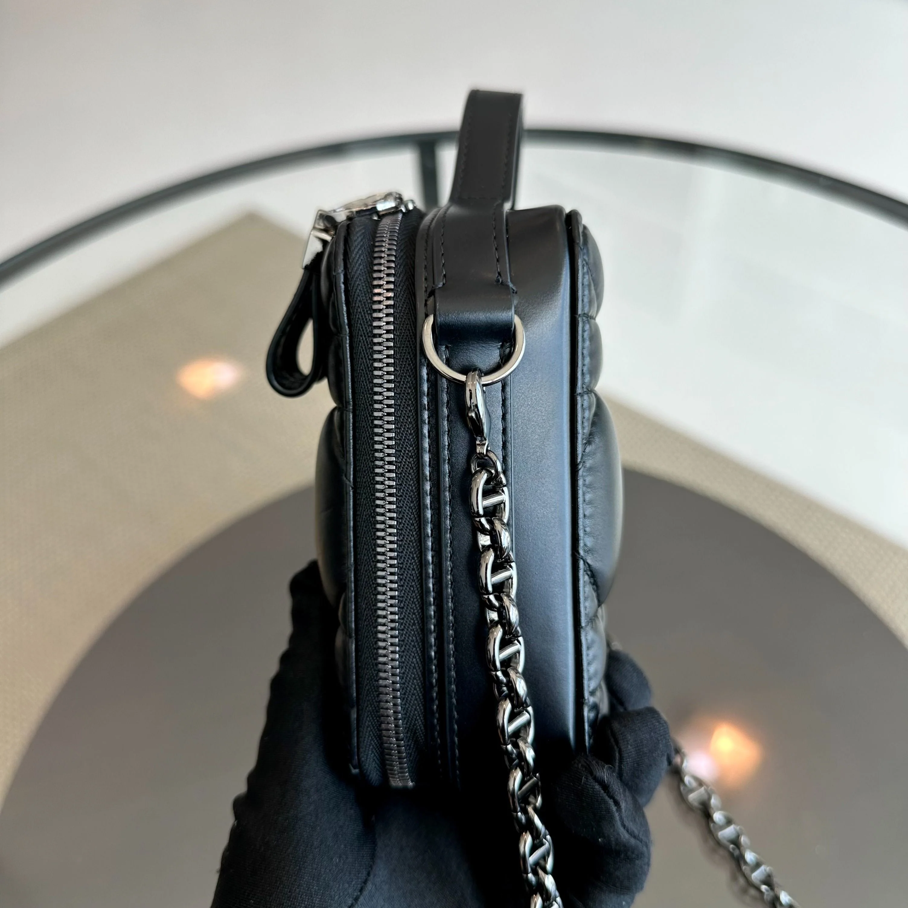 *Full Set, Receipt* Dior Caro Box Cannage Lambskin Black SHW - Best Luxury Designers