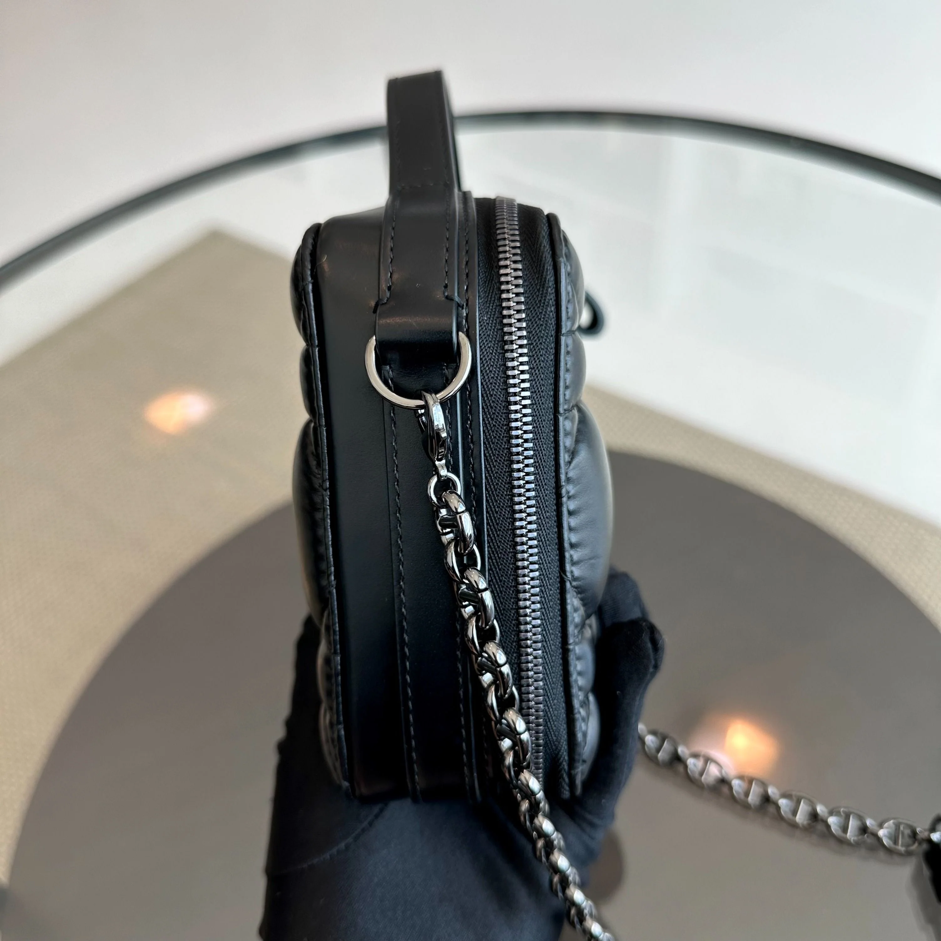 *Full Set, Receipt* Dior Caro Box Cannage Lambskin Black SHW - Best Luxury Designers