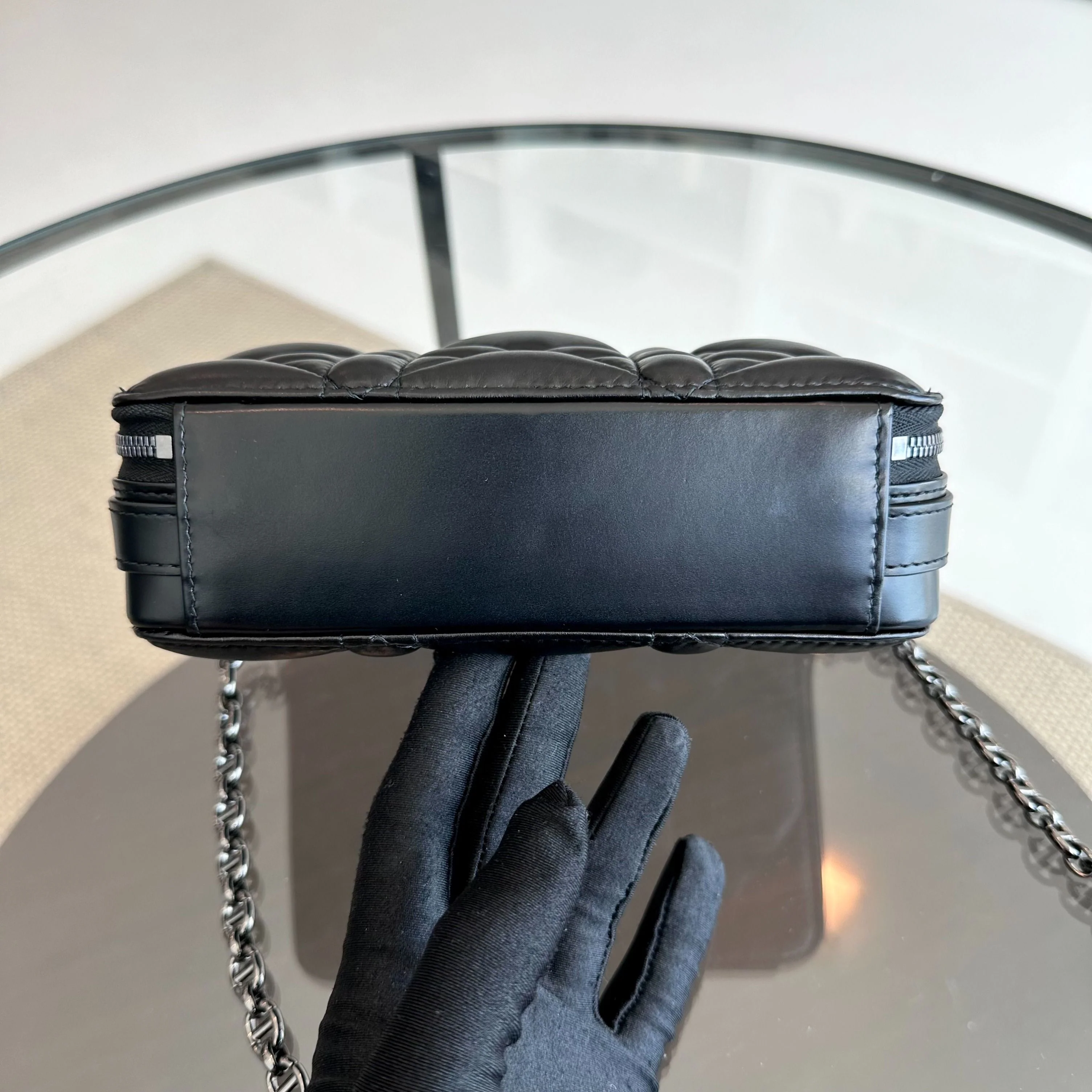 *Full Set, Receipt* Dior Caro Box Cannage Lambskin Black SHW - Best Luxury Designers