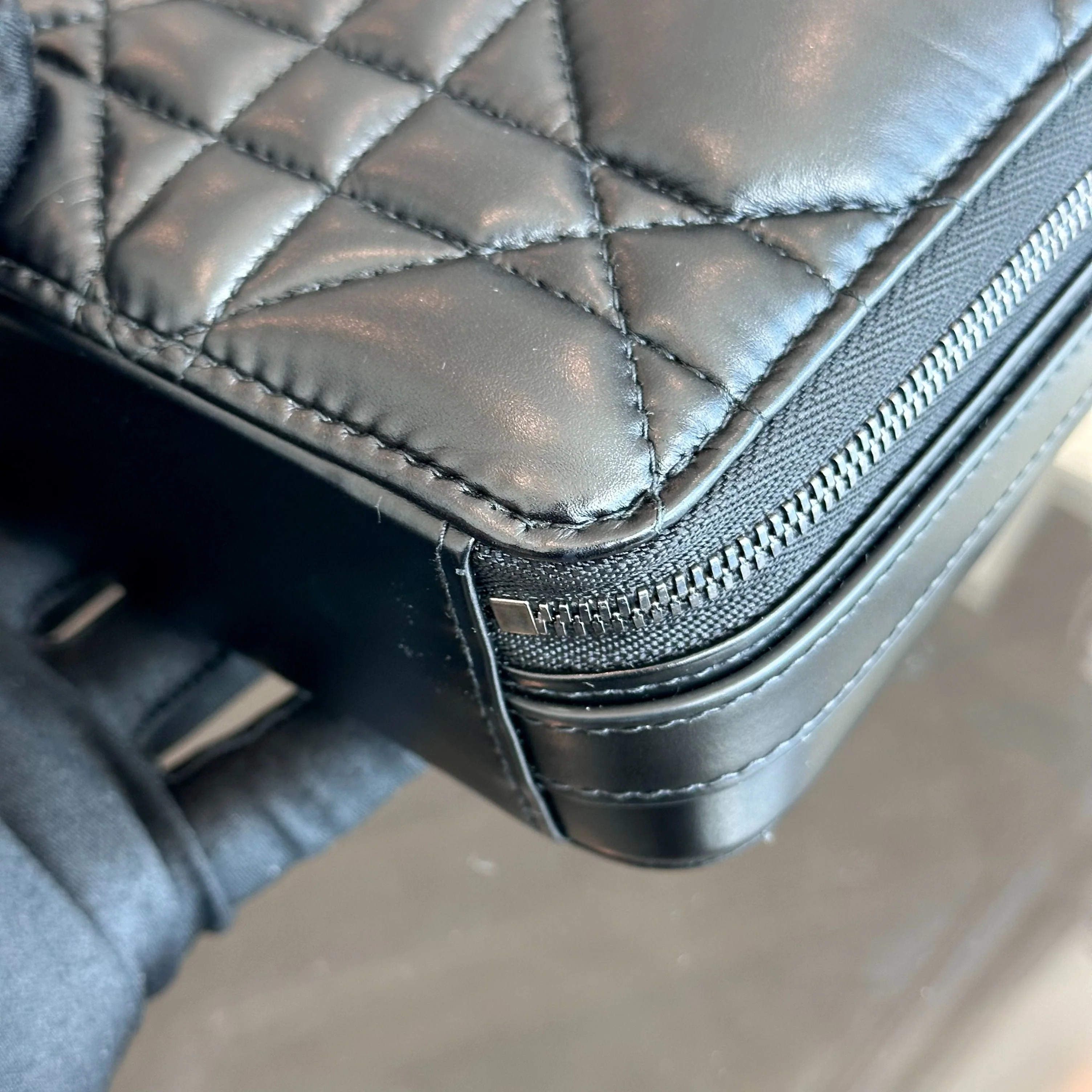 *Full Set, Receipt* Dior Caro Box Cannage Lambskin Black SHW - Best Luxury Designers