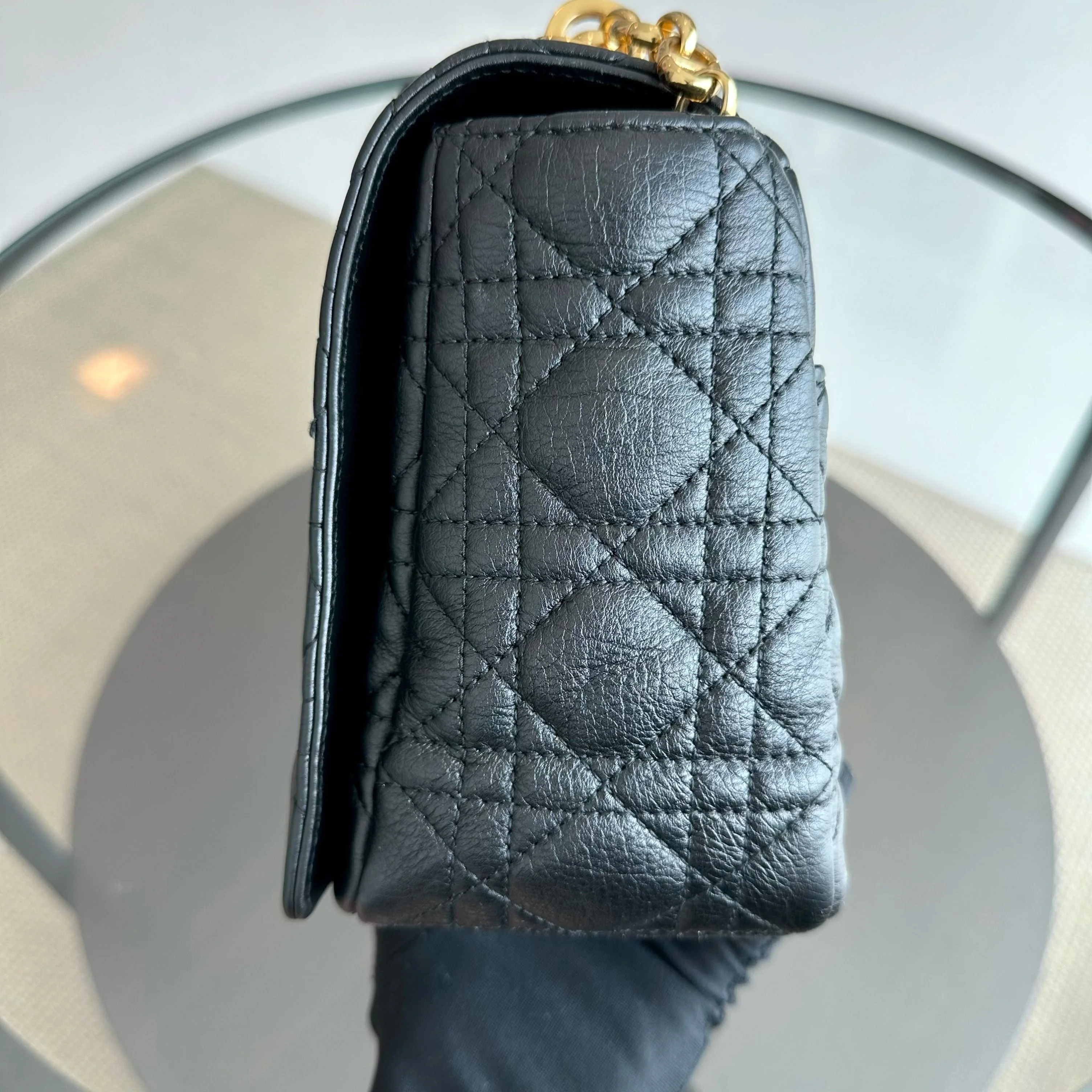 *Full Set, Receipt* Dior Caro Large Cannage Calfskin Black GHW - Best Luxury Designers