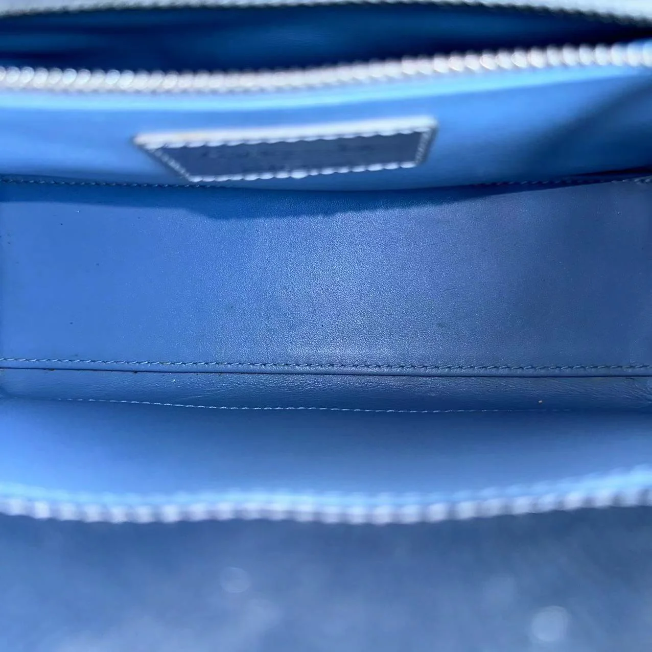 *Full Set, Receipt* Dior Lady Small Metallic Calfskin Limited Edition Silver ABC Badge Charm SHW - Best Luxury Designers