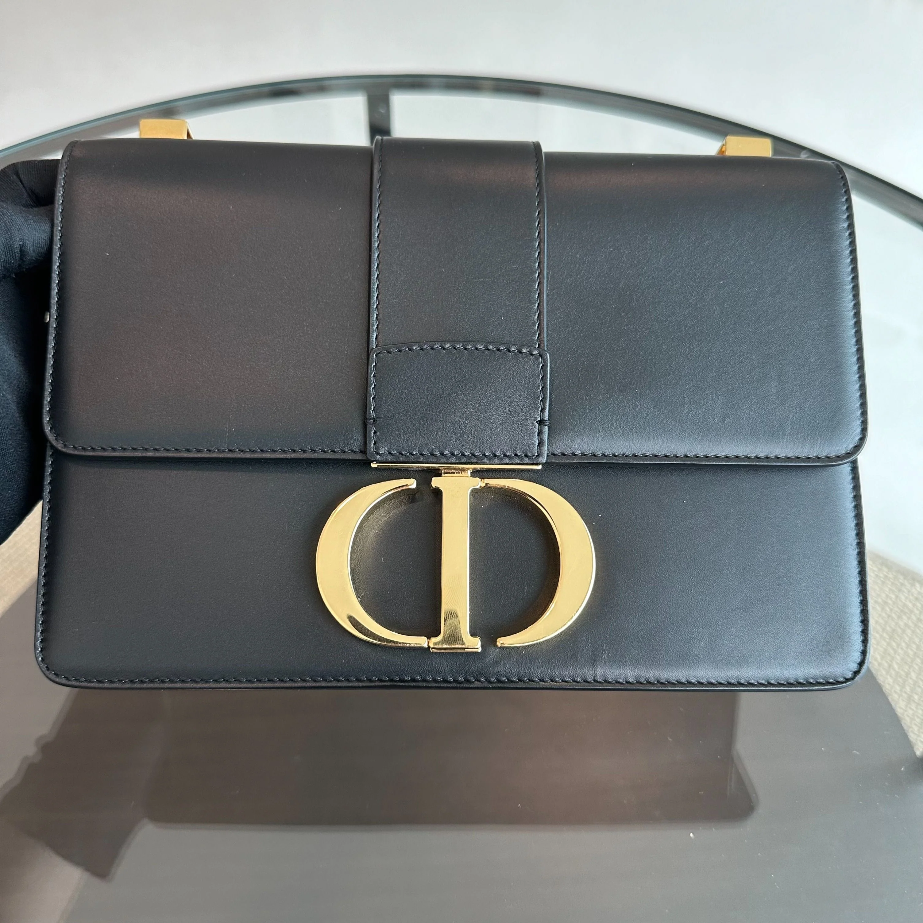 *Full Set, Receipt* Dior Montaigne 30 Calfskin Black GHW - Best Luxury Designers