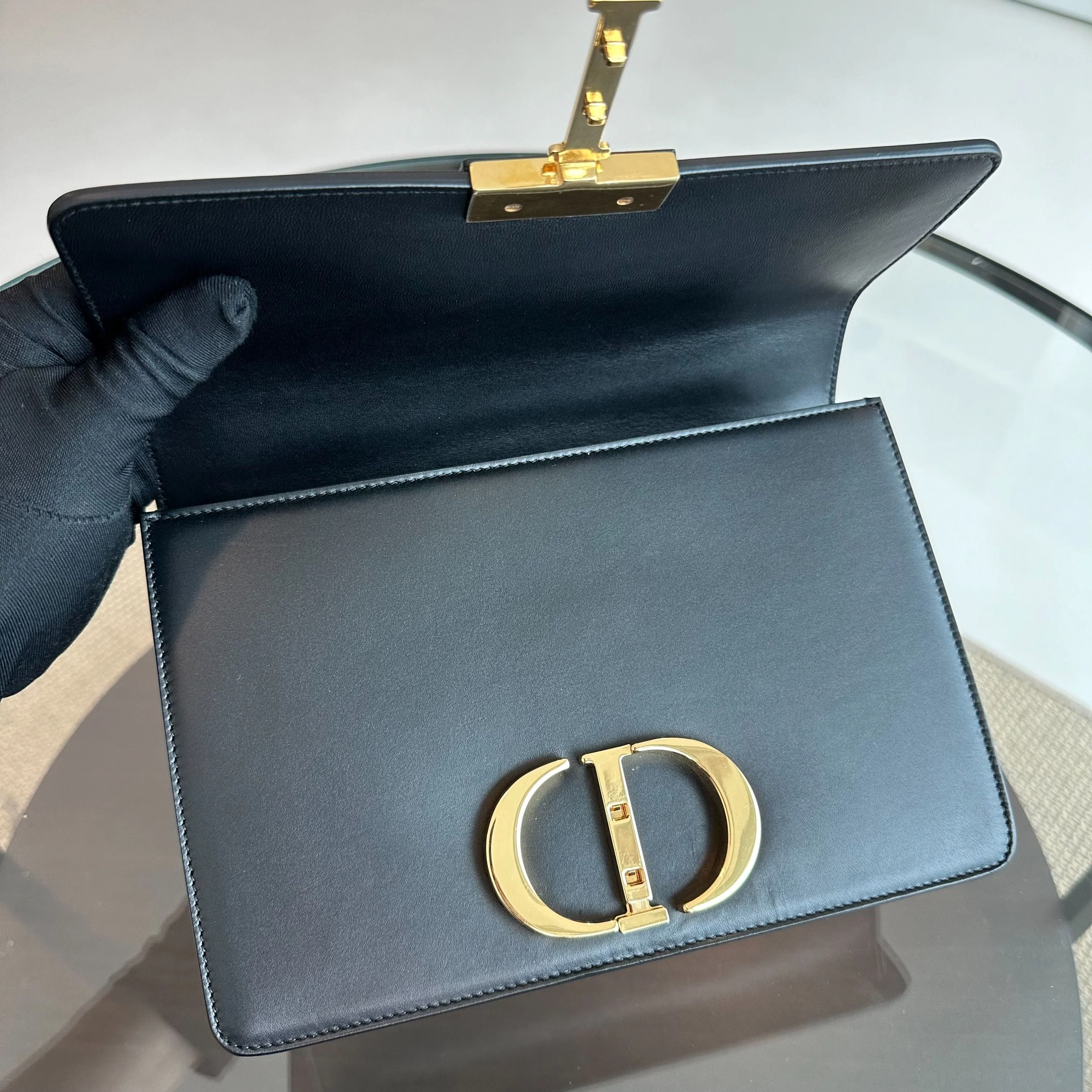 *Full Set, Receipt* Dior Montaigne 30 Calfskin Black GHW - Best Luxury Designers