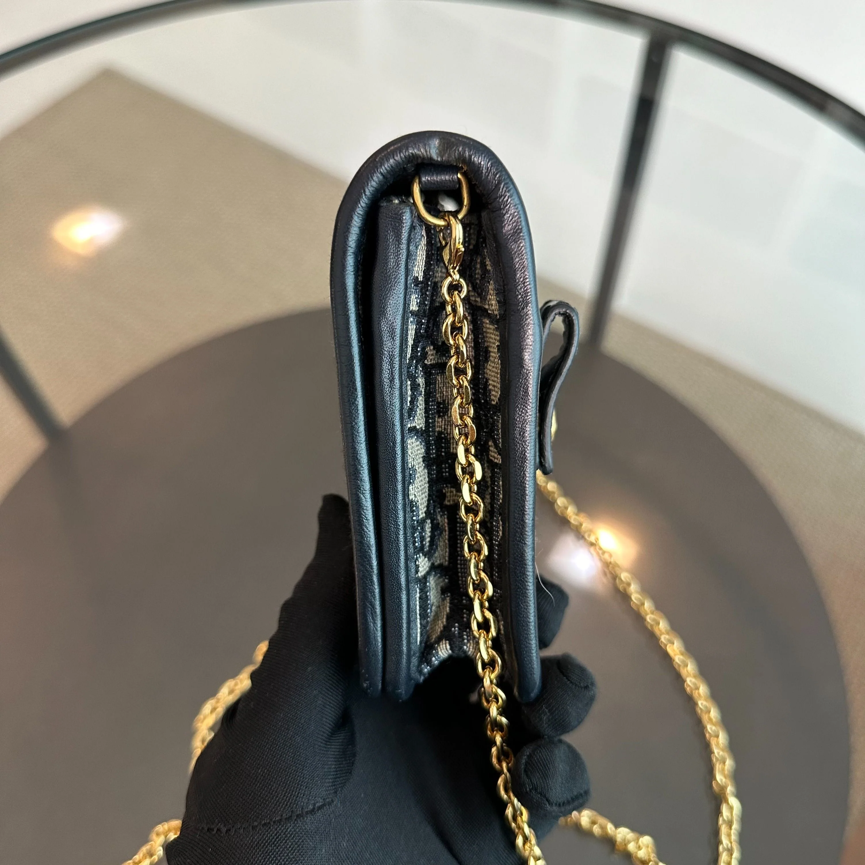 *Full Set, Receipt* Dior Montaigne 30 WOC Wallet On Chain Oblique Monogram Canvas - Best Luxury Designers