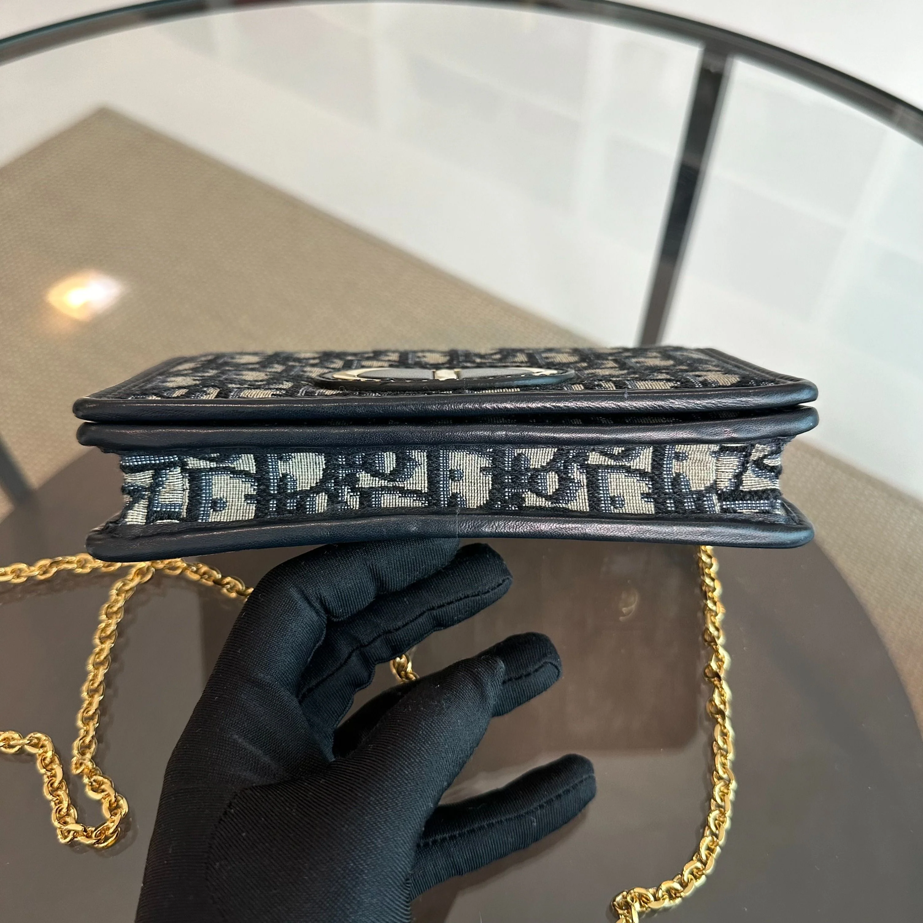 *Full Set, Receipt* Dior Montaigne 30 WOC Wallet On Chain Oblique Monogram Canvas - Best Luxury Designers