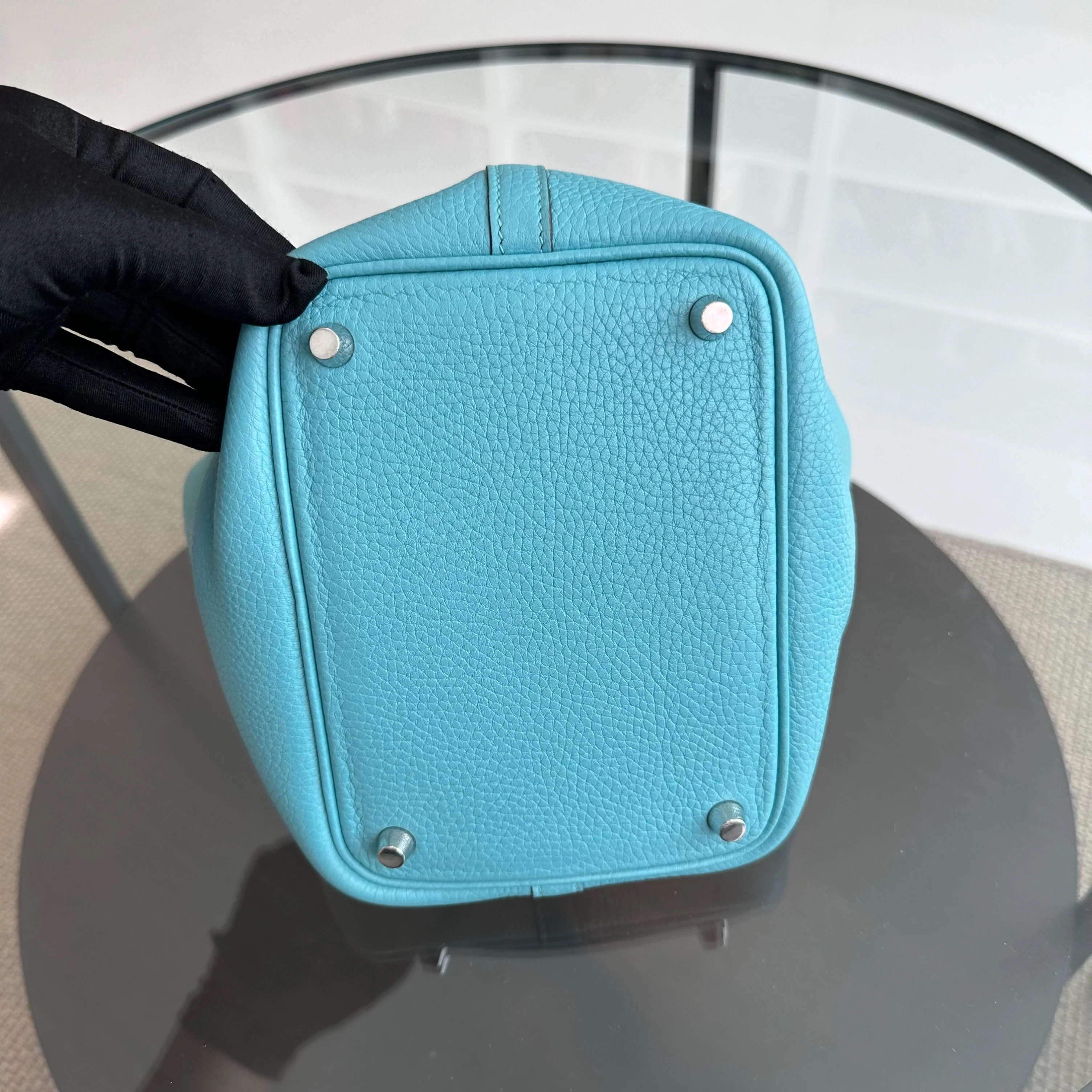 *Full Set, Receipt* Hermes Picotin 18 X Stamp Bleu Saint SHW - Best Luxury Designers