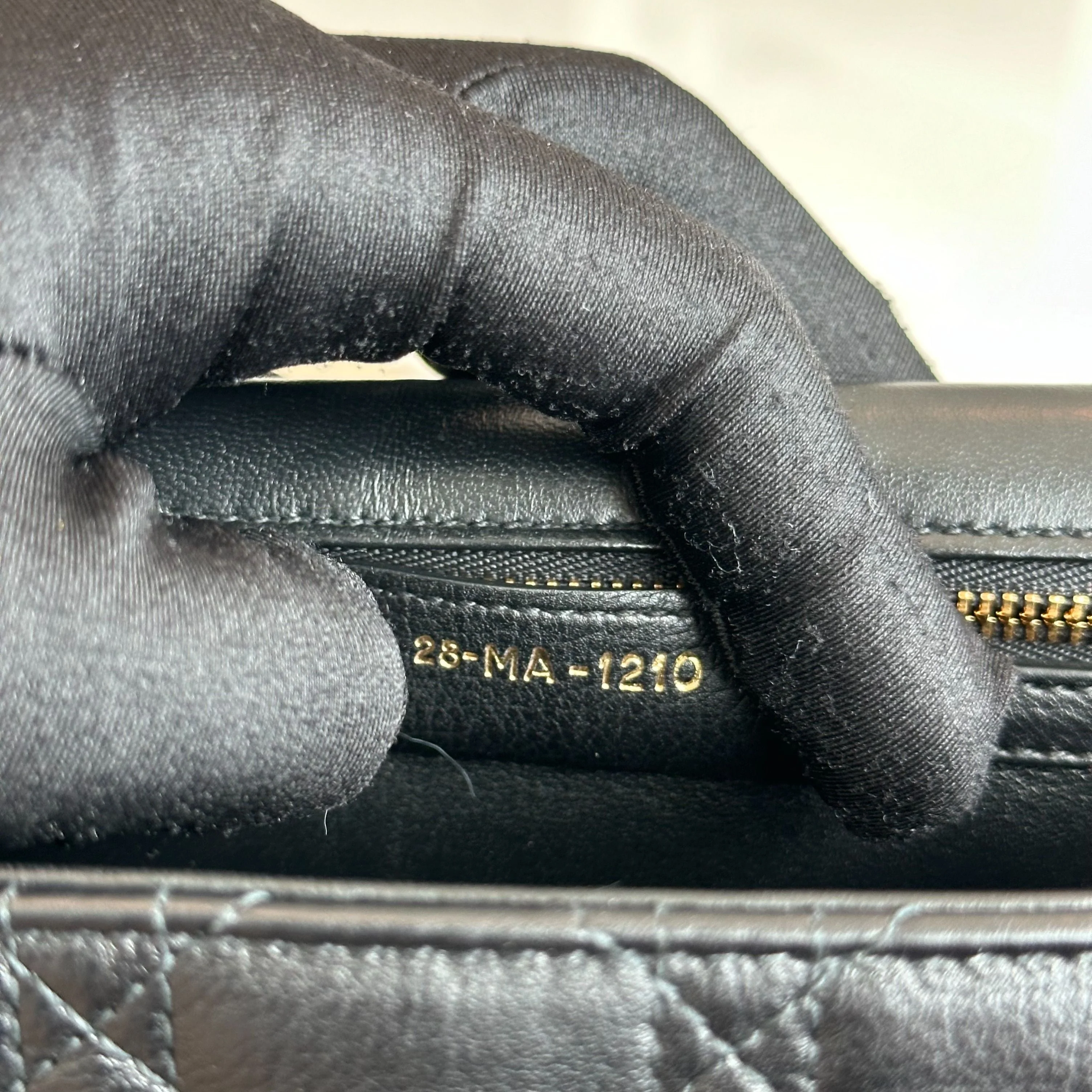 Dior Caro Large - Cannage Calfskin Black GHW