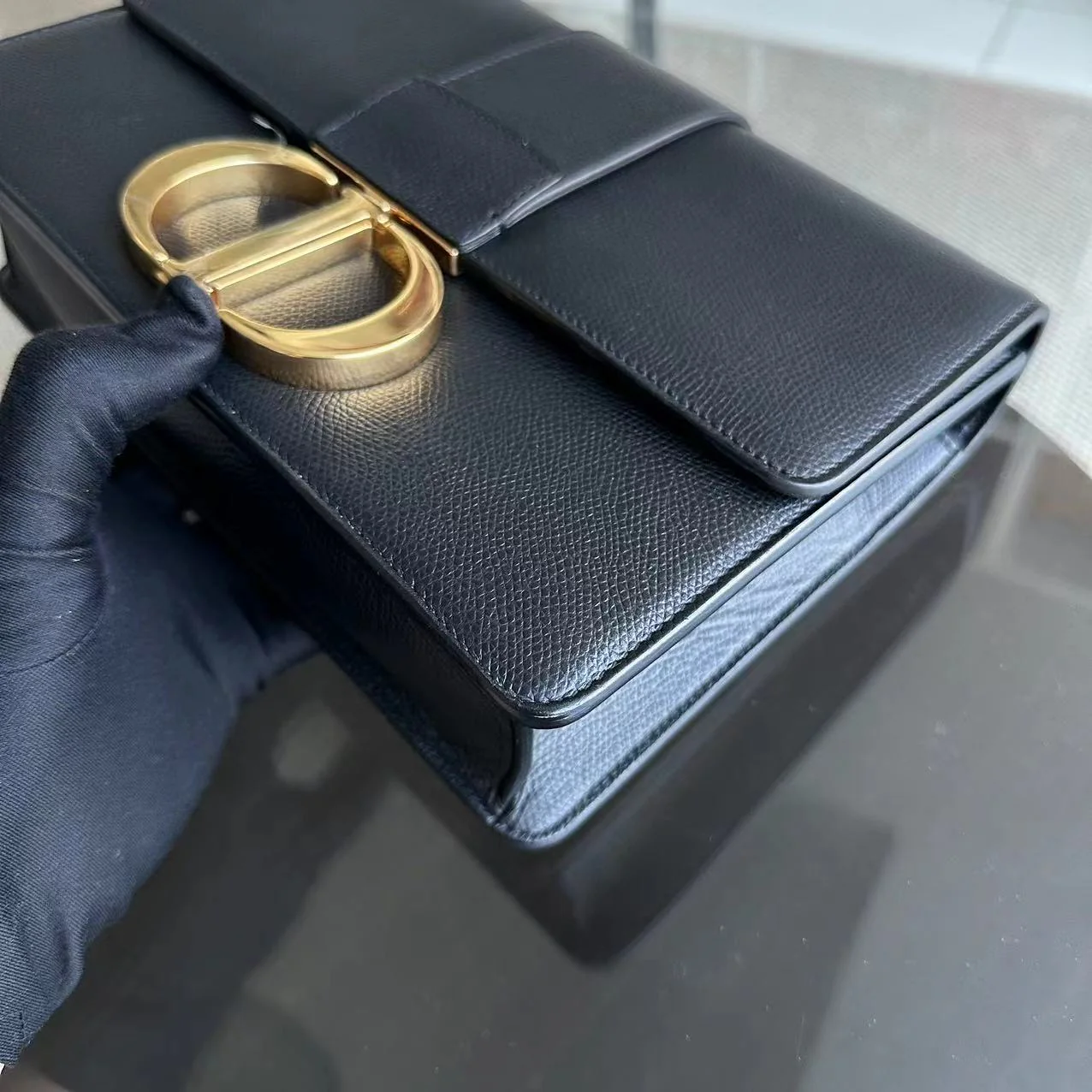 *Grained Calfskin, Full Set* Dior Montaigne 30 Grained Calfskin Black GHW - Best Luxury Designers