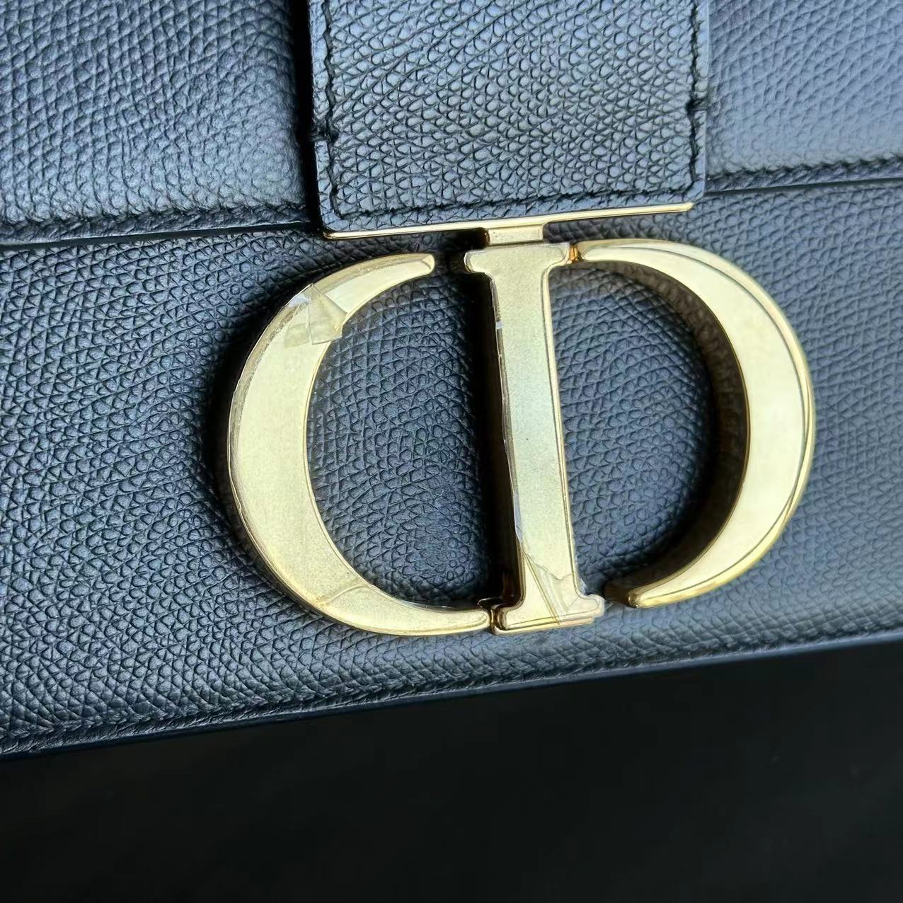 *Grained Calfskin, Full Set* Dior Montaigne 30 Grained Calfskin Black GHW - Best Luxury Designers