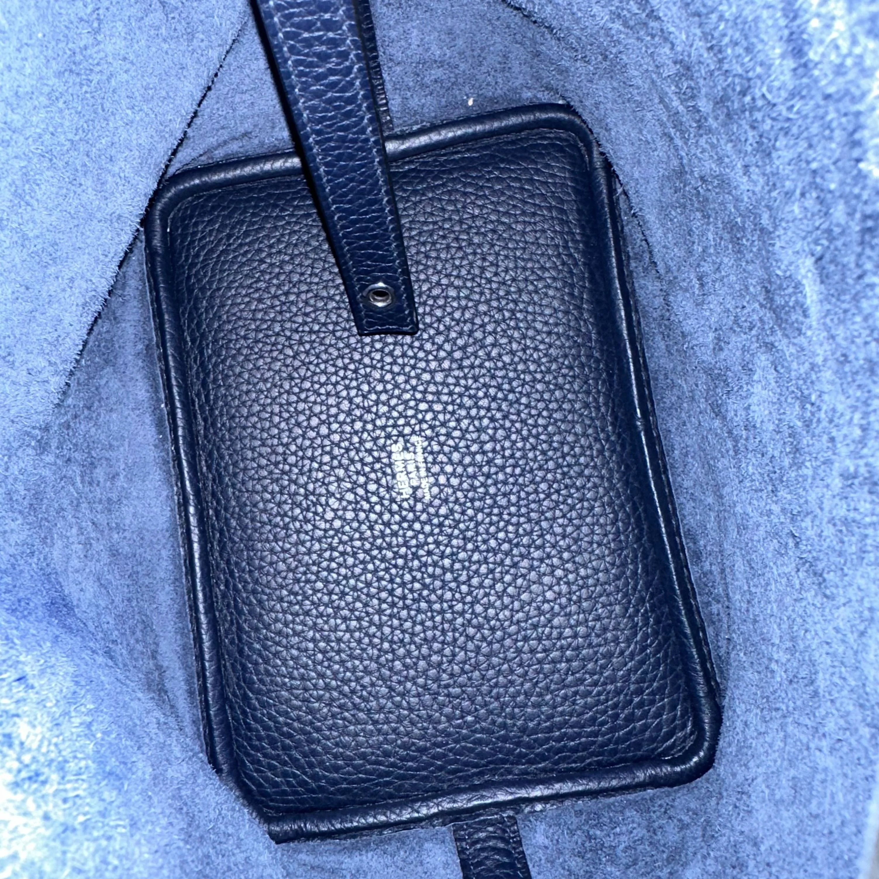 Hermes Picotin 18 X Stamp Dark Blue Taurillon Clemence SHW - Best Luxury Designers