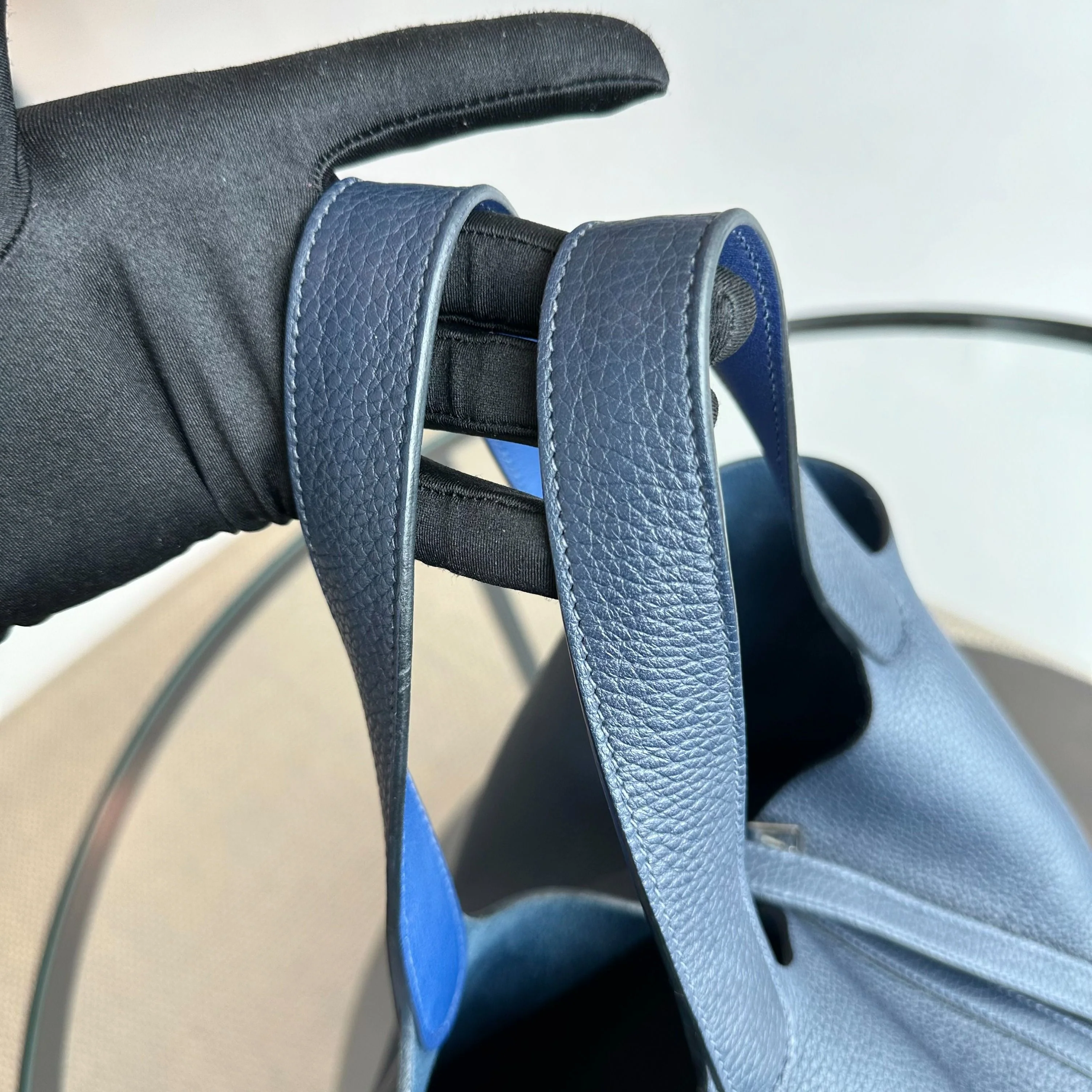 Hermes Picotin 22 Clemence A Stamp 2017 Blue Nuit Bleu Two Tone - Best Luxury Designers