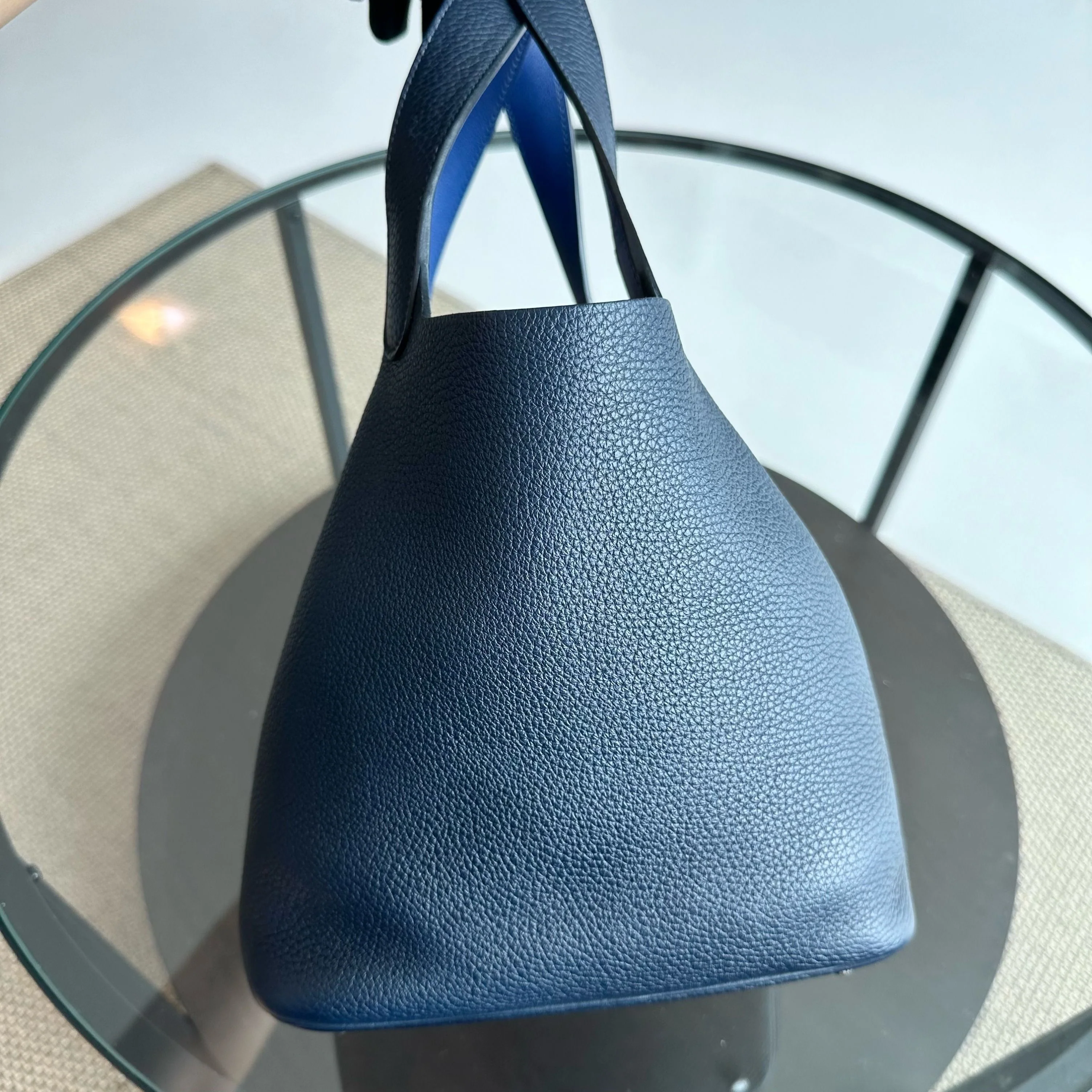 Hermes Picotin 22 Clemence A Stamp 2017 Blue Nuit Bleu Two Tone - Best Luxury Designers