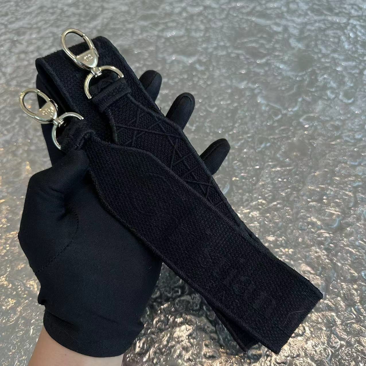 *Like New* Dior Lady D-Lite Black Cannage Embroidery D Lite Cross Body GHW - Best Luxury Designers