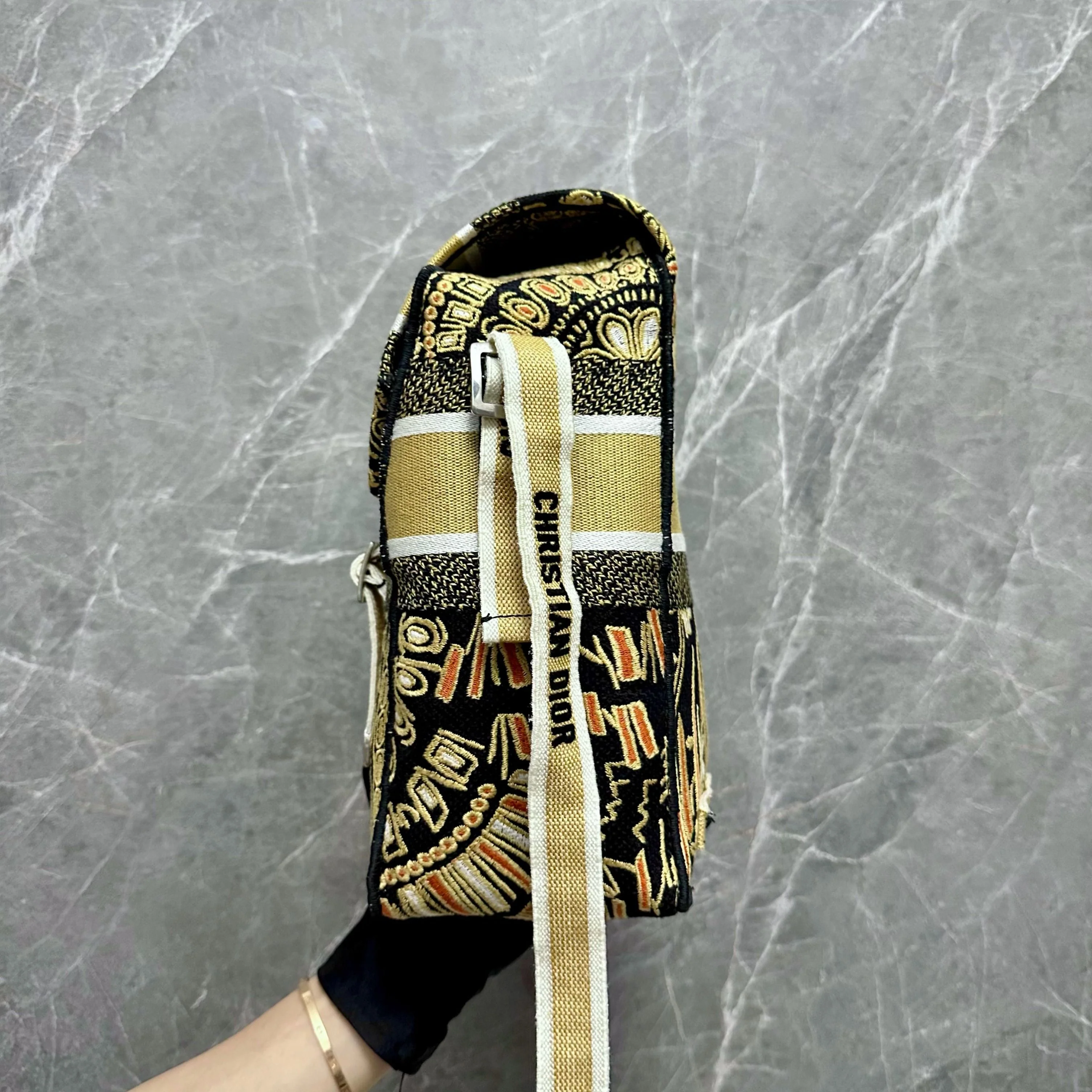 *Like New, Receipt* Dior Diorcamp Medium Oblique Camp Messenger Yellow Bag - Best Luxury Designers