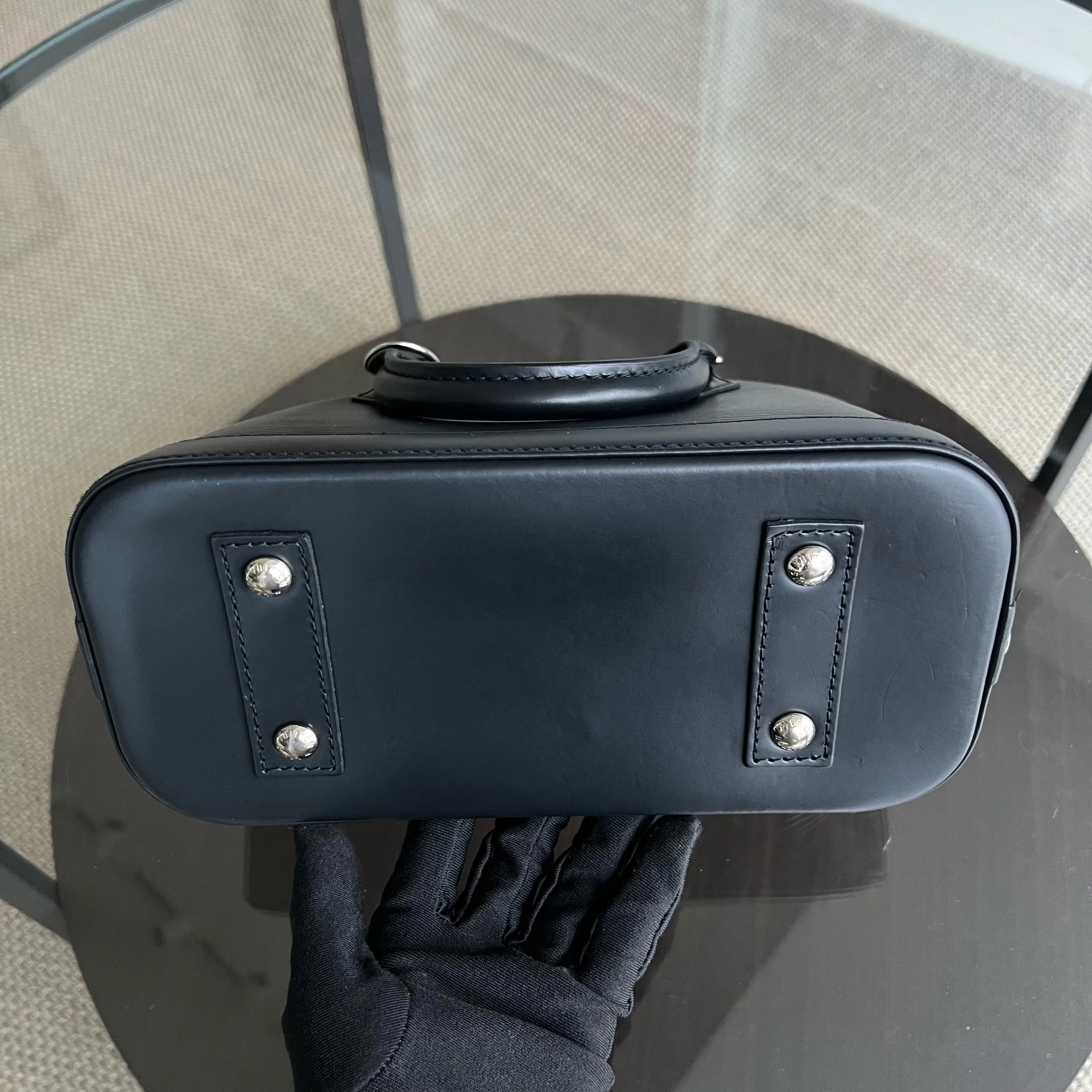 LV Alma BB EPI Leather Noir Black Silver Hardware Louis Vuitton - Best Luxury Designers