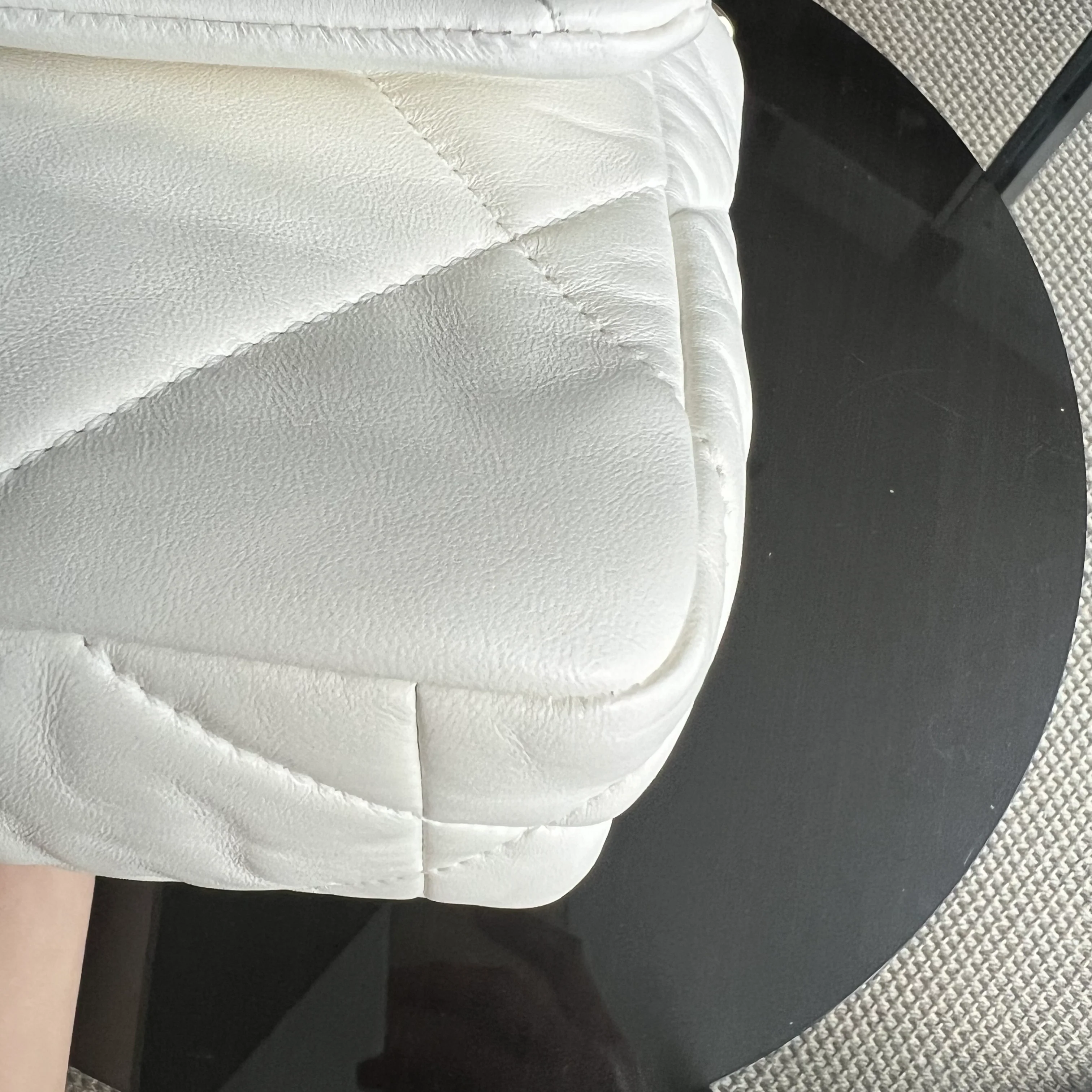 *Microchip* Chanel C19 Small 19 Bag Quilted Goatskin Two-Tone Hardware Microchipped - Best Luxury Designers