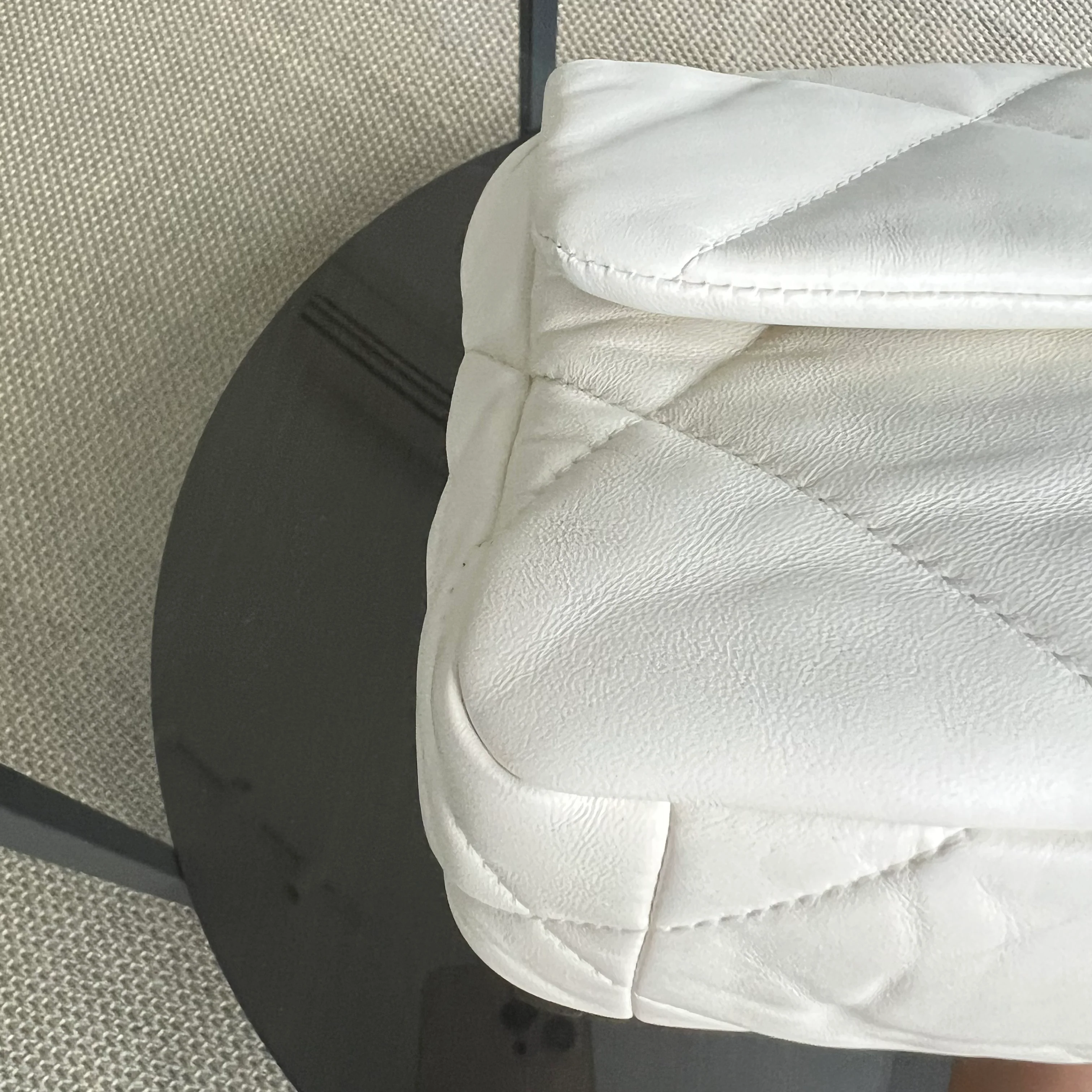 *Microchip* Chanel C19 Small 19 Bag Quilted Goatskin Two-Tone Hardware Microchipped - Best Luxury Designers