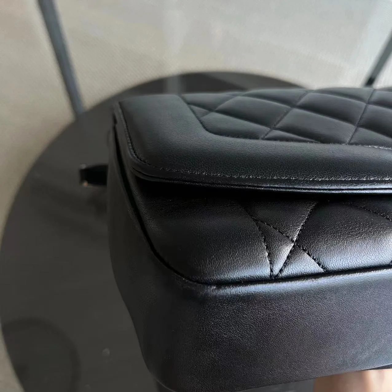 *Modern Reissue 2015* Chanel Diana 28CM Quilted Lambskin Black Golden Hardware Series 20 - Best Luxury Designers