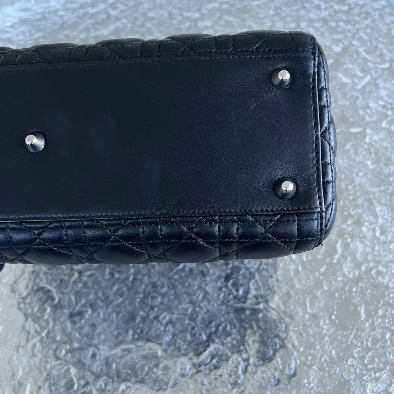 *No Strap* Dior Lady Large Cannage Lambskin Black SHW - Best Luxury Designers