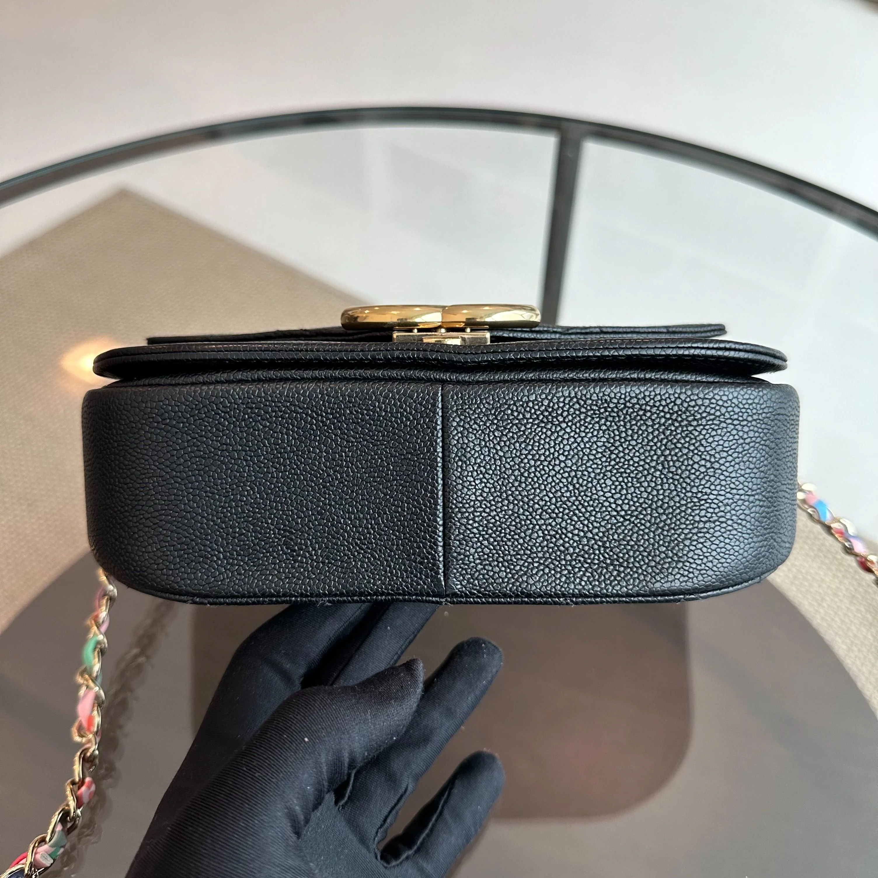 *Rare, Like New* Chanel Cuba Coco Caviar Quilted Cross Body Black GHW No 23 - Best Luxury Designers