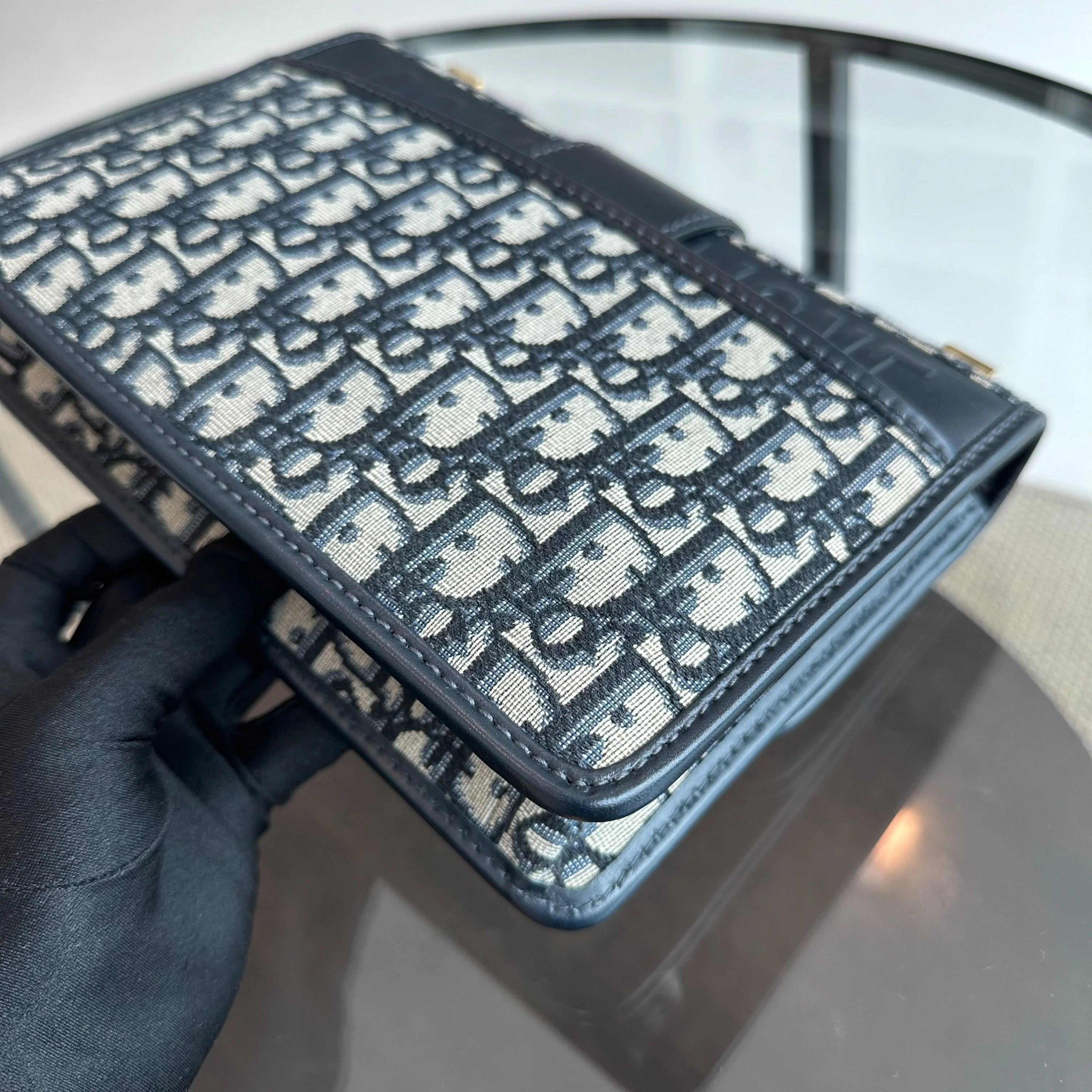 *Receipt* Dior Montaigne 30 Oblique Monogram Blue Shoulder Bag GHW - Best Luxury Designers