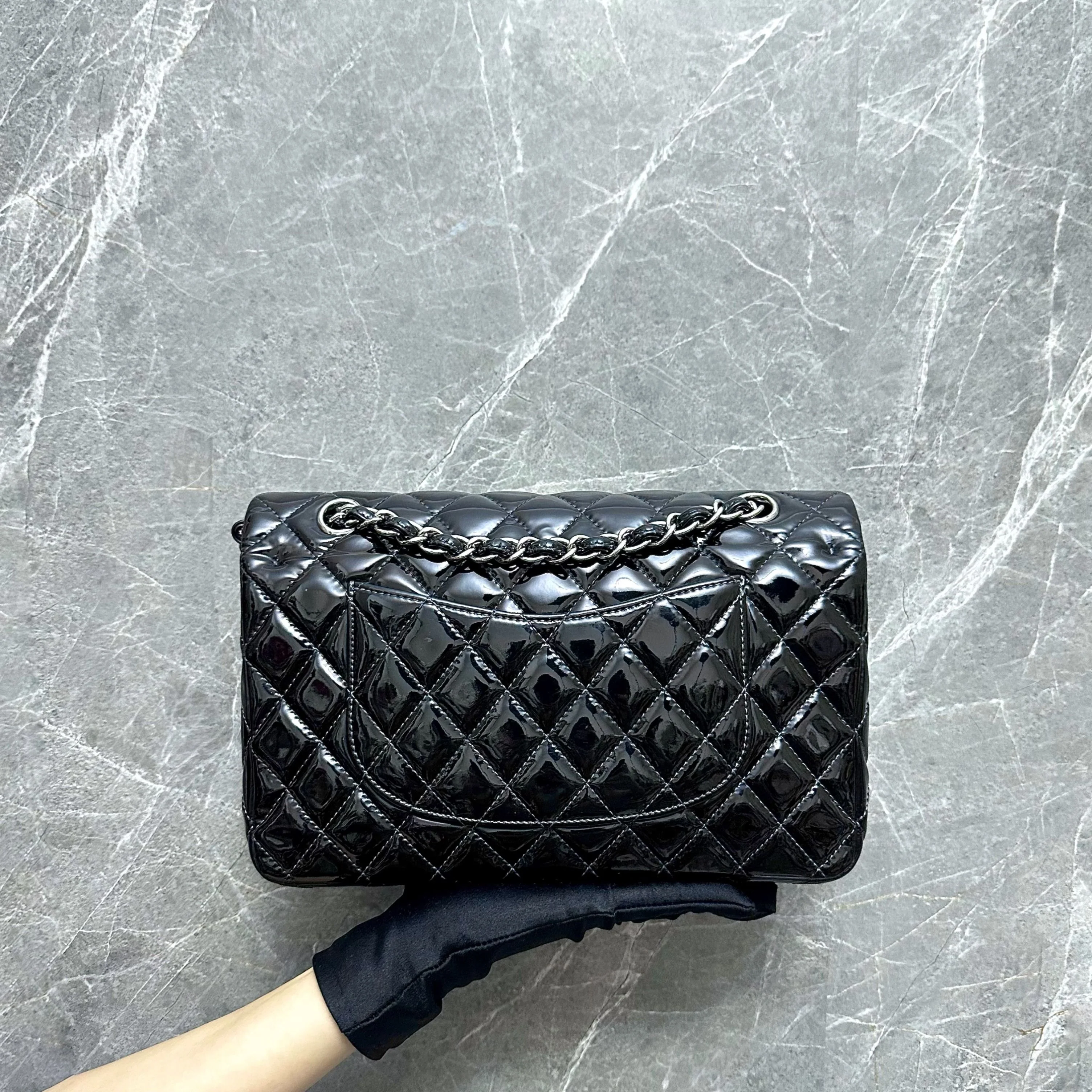 *Recolor* Chanel Medium Classic Flap Patent Leather No 19 - Best Luxury Designers