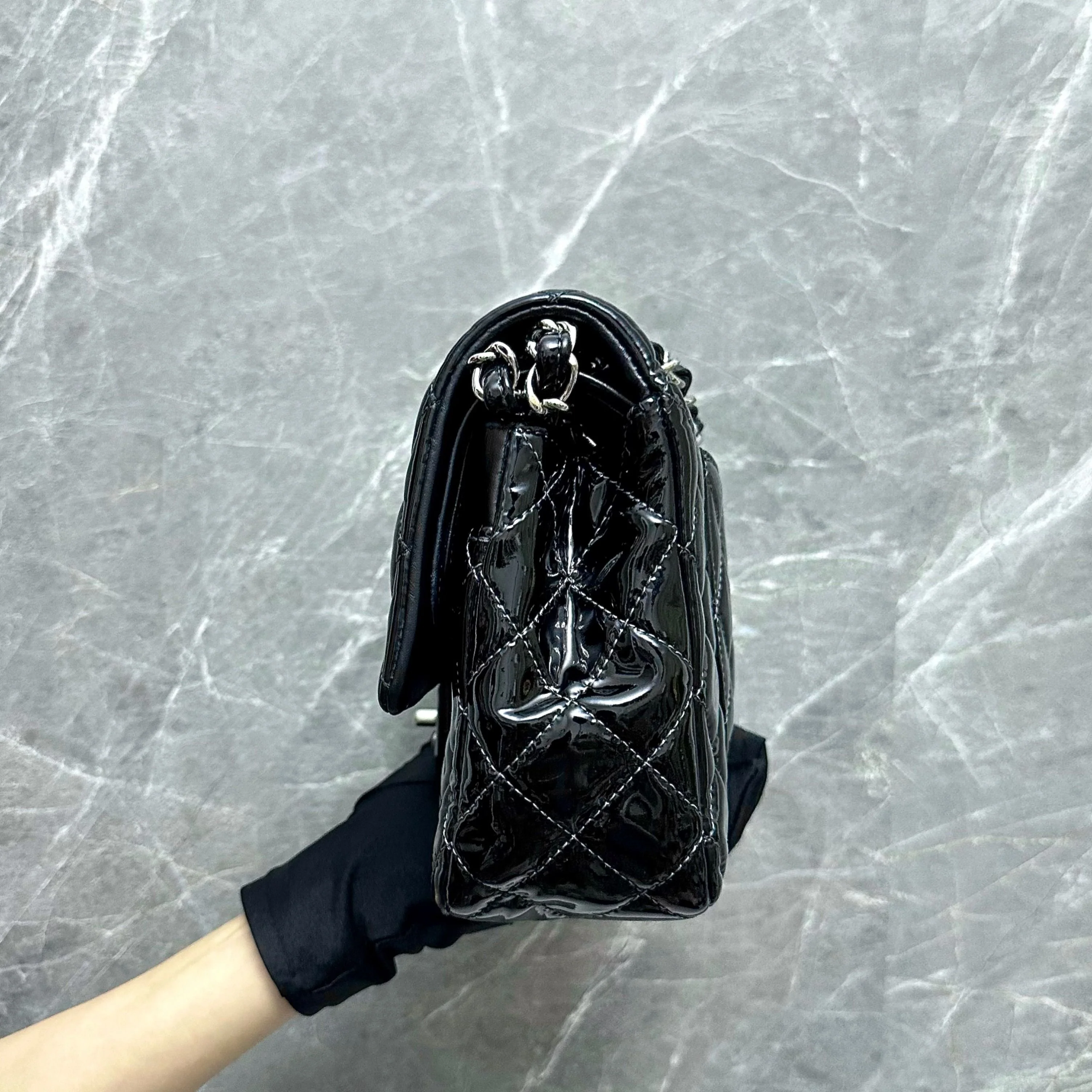 *Recolor* Chanel Medium Classic Flap Patent Leather No 19 - Best Luxury Designers