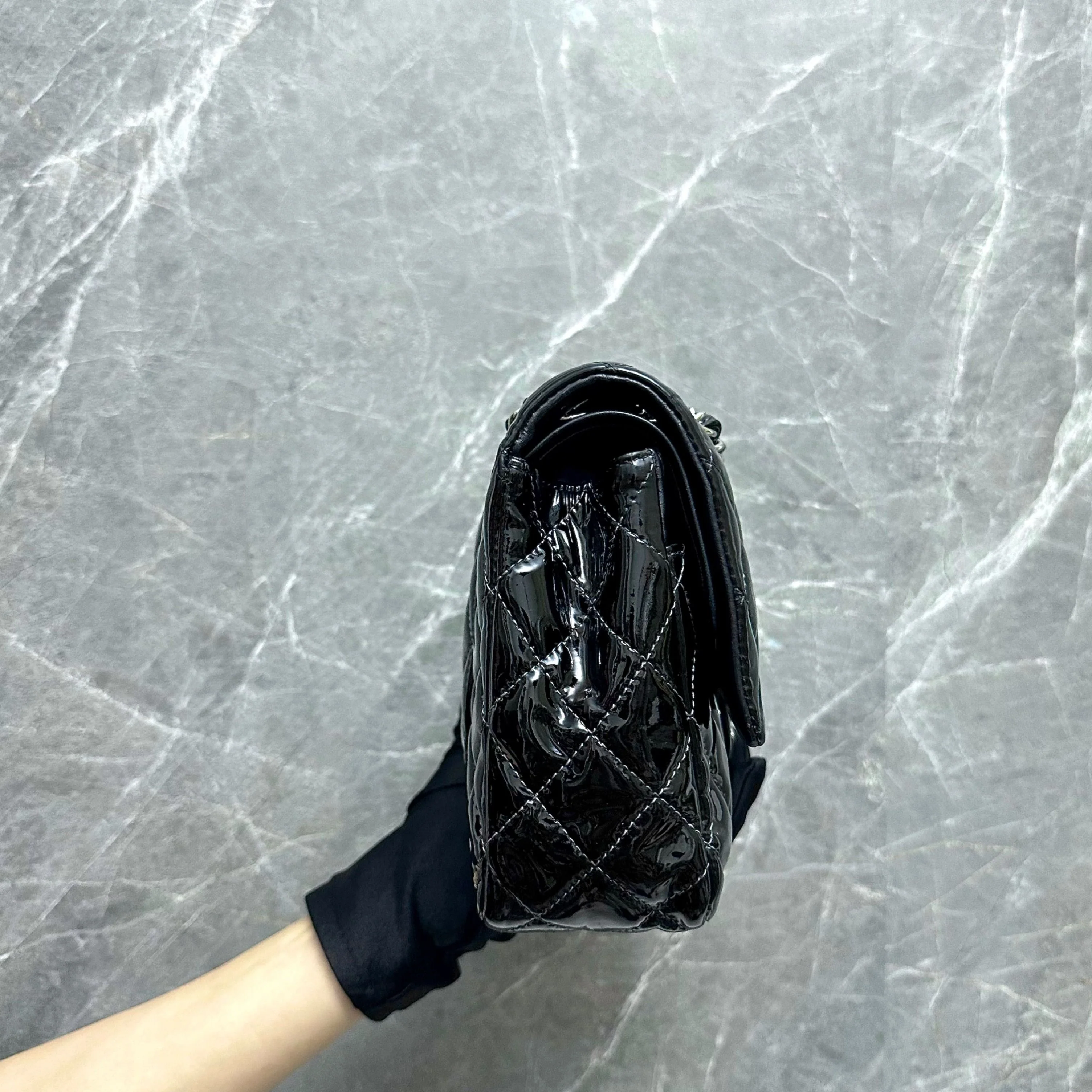 *Recolor* Chanel Medium Classic Flap Patent Leather No 19 - Best Luxury Designers