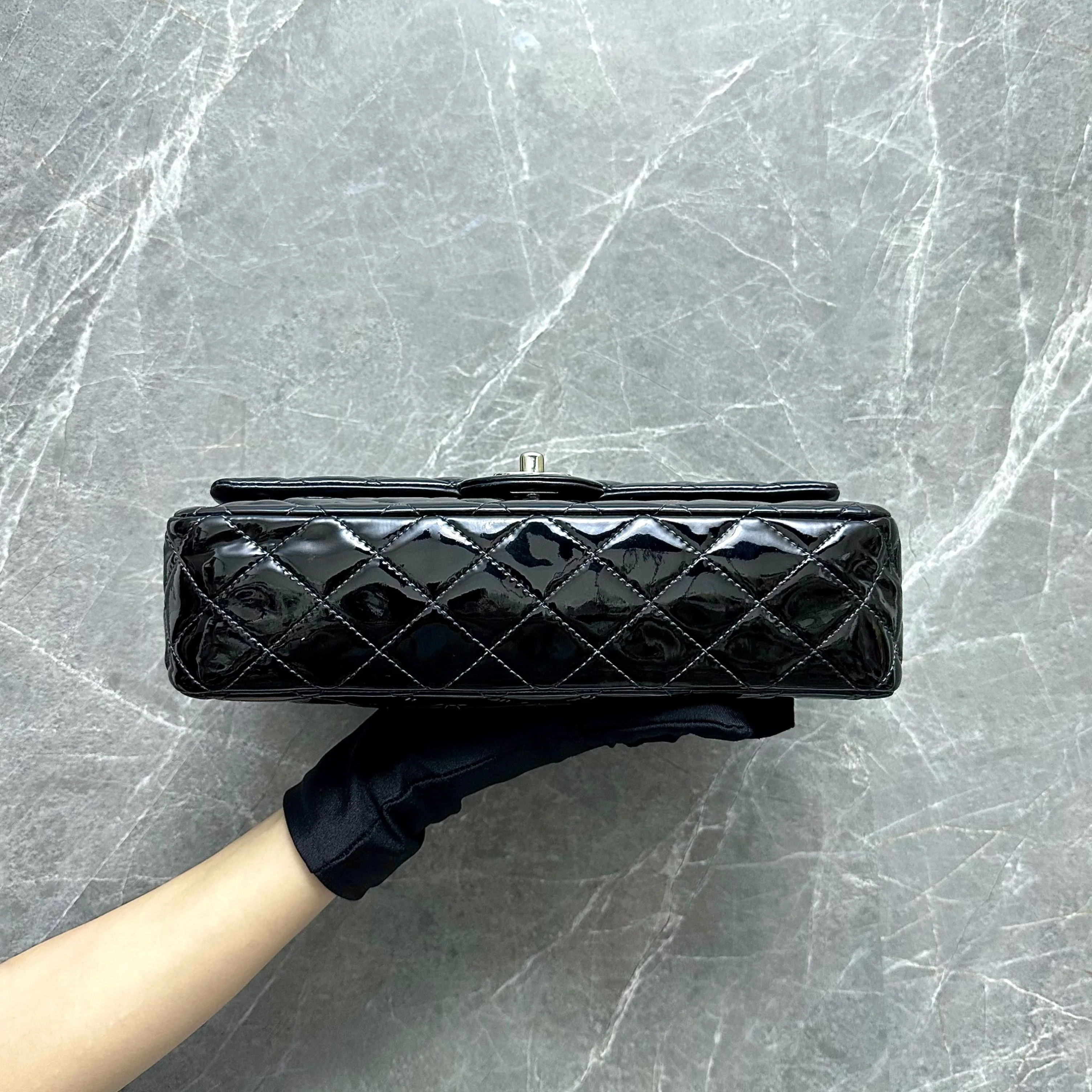 *Recolor* Chanel Medium Classic Flap Patent Leather No 19 - Best Luxury Designers