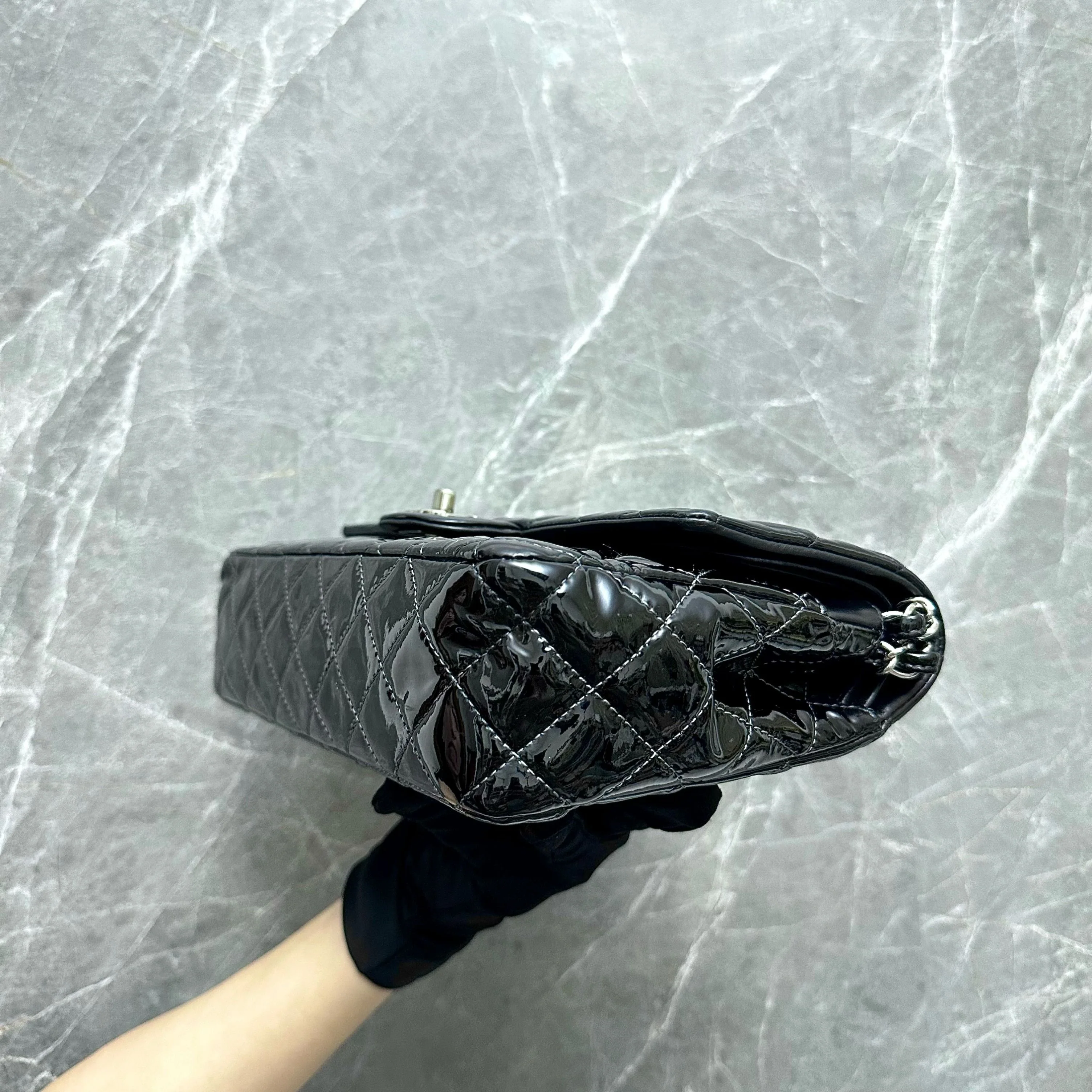 *Recolor* Chanel Medium Classic Flap Patent Leather No 19 - Best Luxury Designers