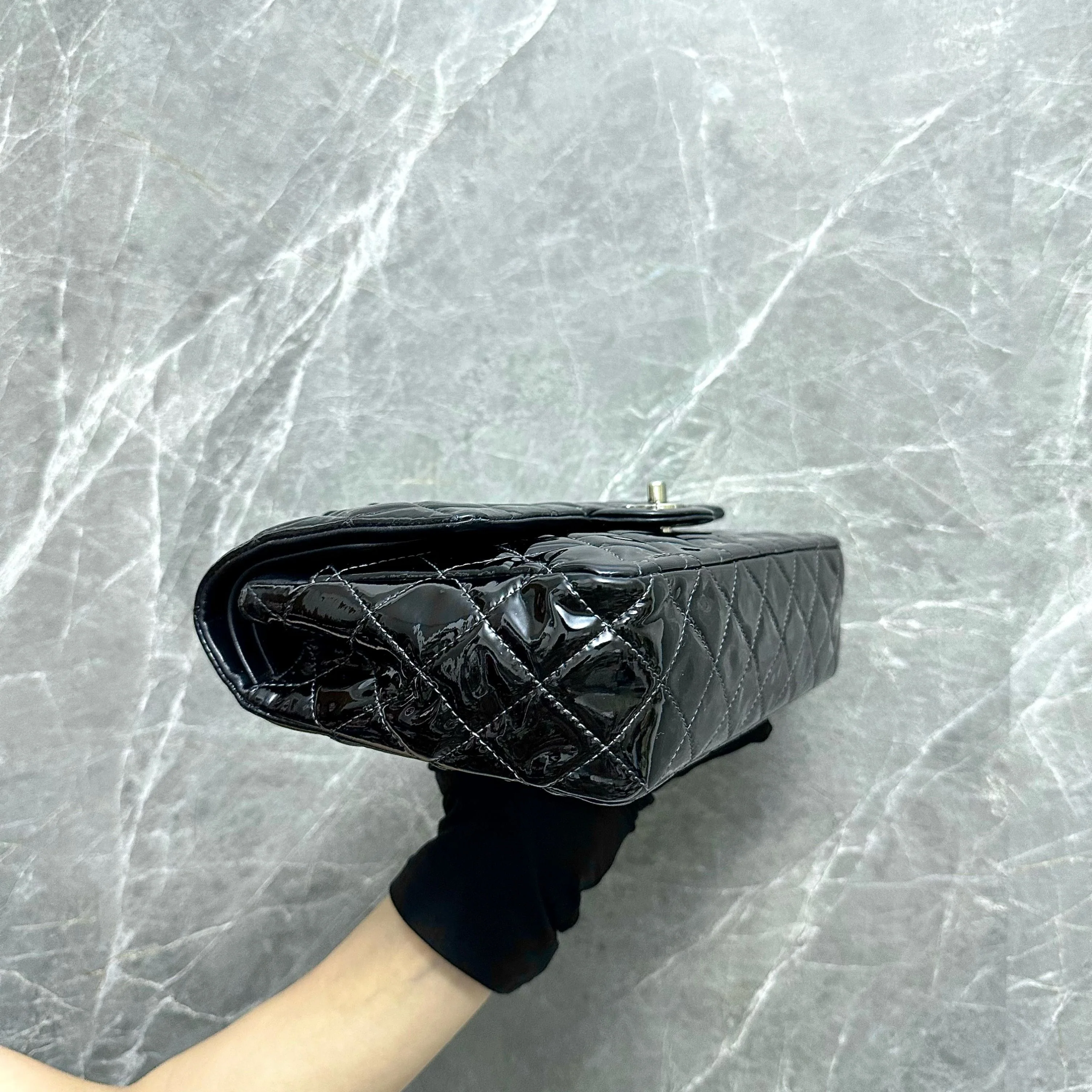 *Recolor* Chanel Medium Classic Flap Patent Leather No 19 - Best Luxury Designers