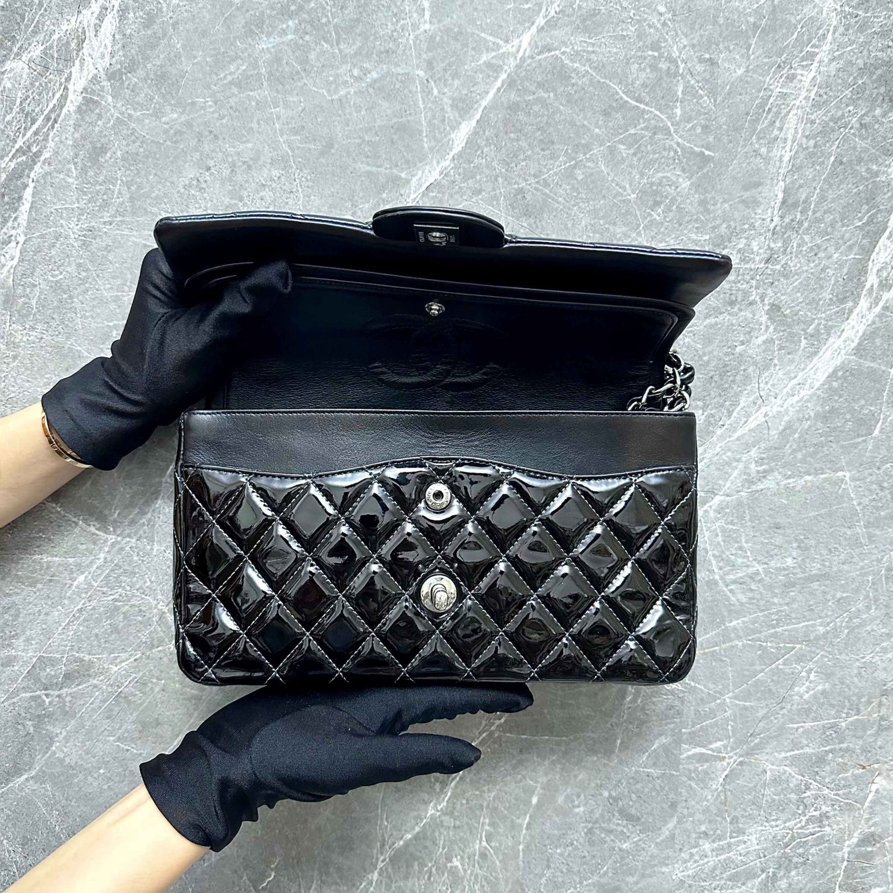 *Recolor* Chanel Medium Classic Flap Patent Leather No 19 - Best Luxury Designers