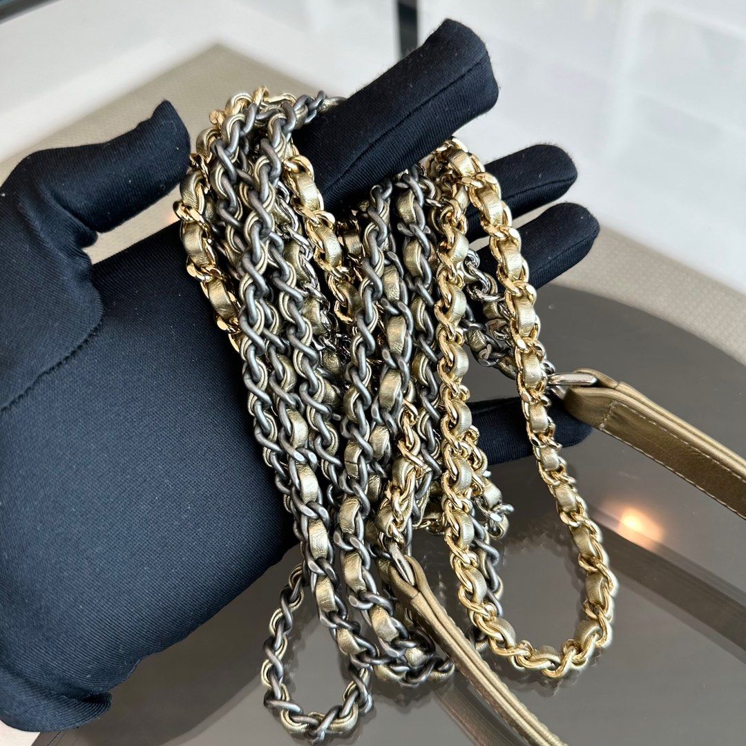 Small Hobo Quilted Calfskin Gold GHW No 23 - Best Luxury Designers