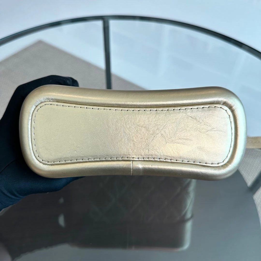 Small Hobo Quilted Calfskin Gold GHW No 23 - Best Luxury Designers