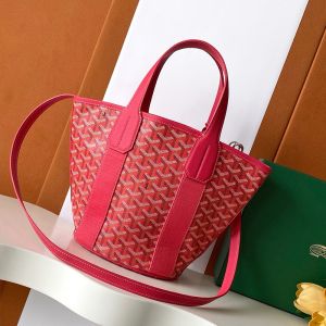 Goyard Belharra PM Bag In Goyardine Canvas with Envers Floral Red
