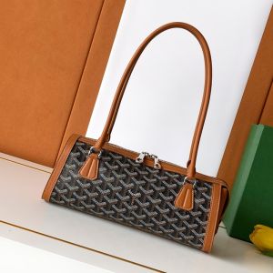 Goyard Bonbonniere Bag In Goyardine Canvas Brown
